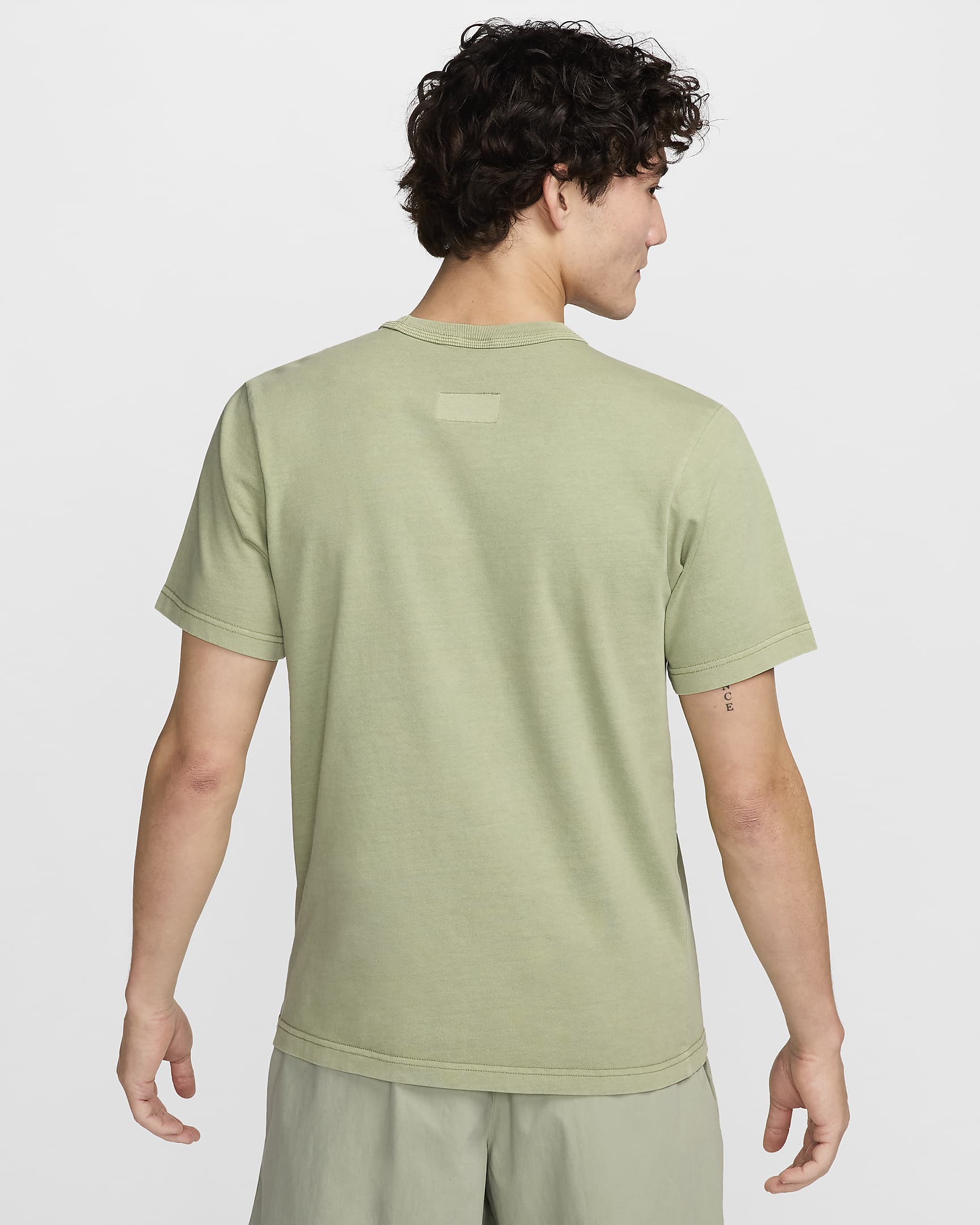 Nike Life Men's Short-Sleeve Knit Top - Oil Green/Oil Green