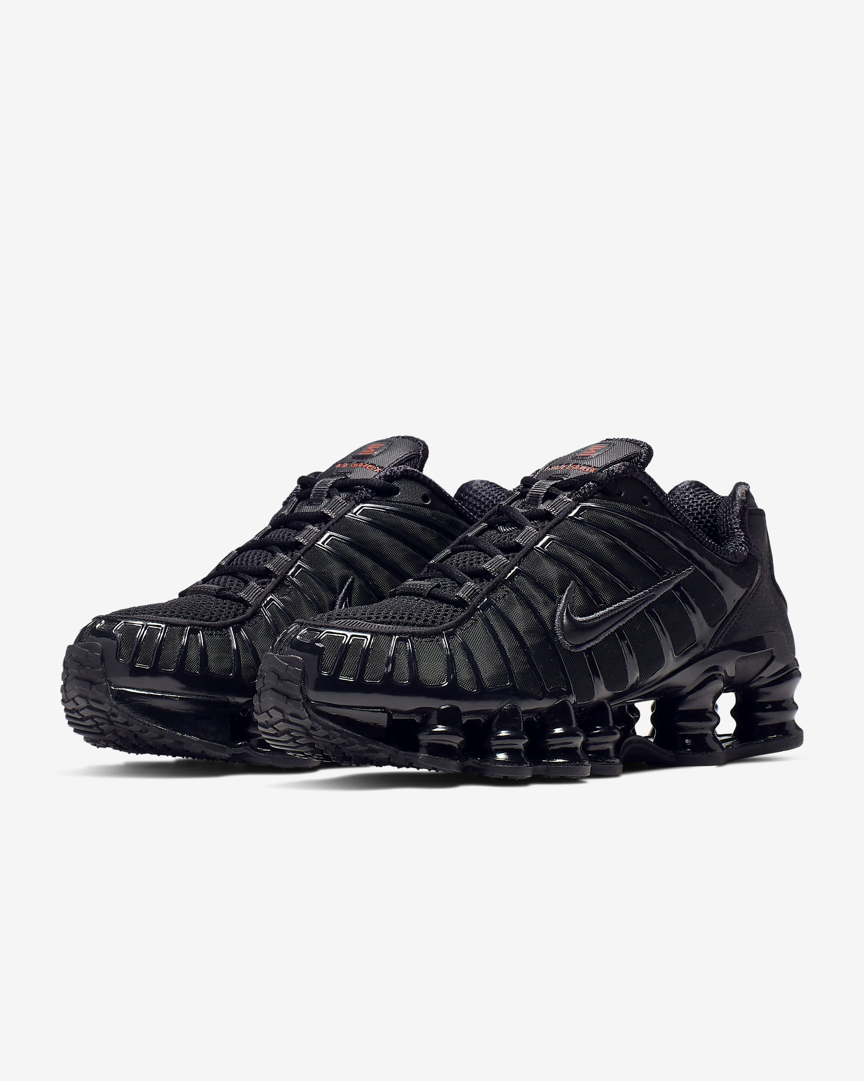 Nike Shox TL Shoes - Black/Metallic Hematite/Max Orange/Black