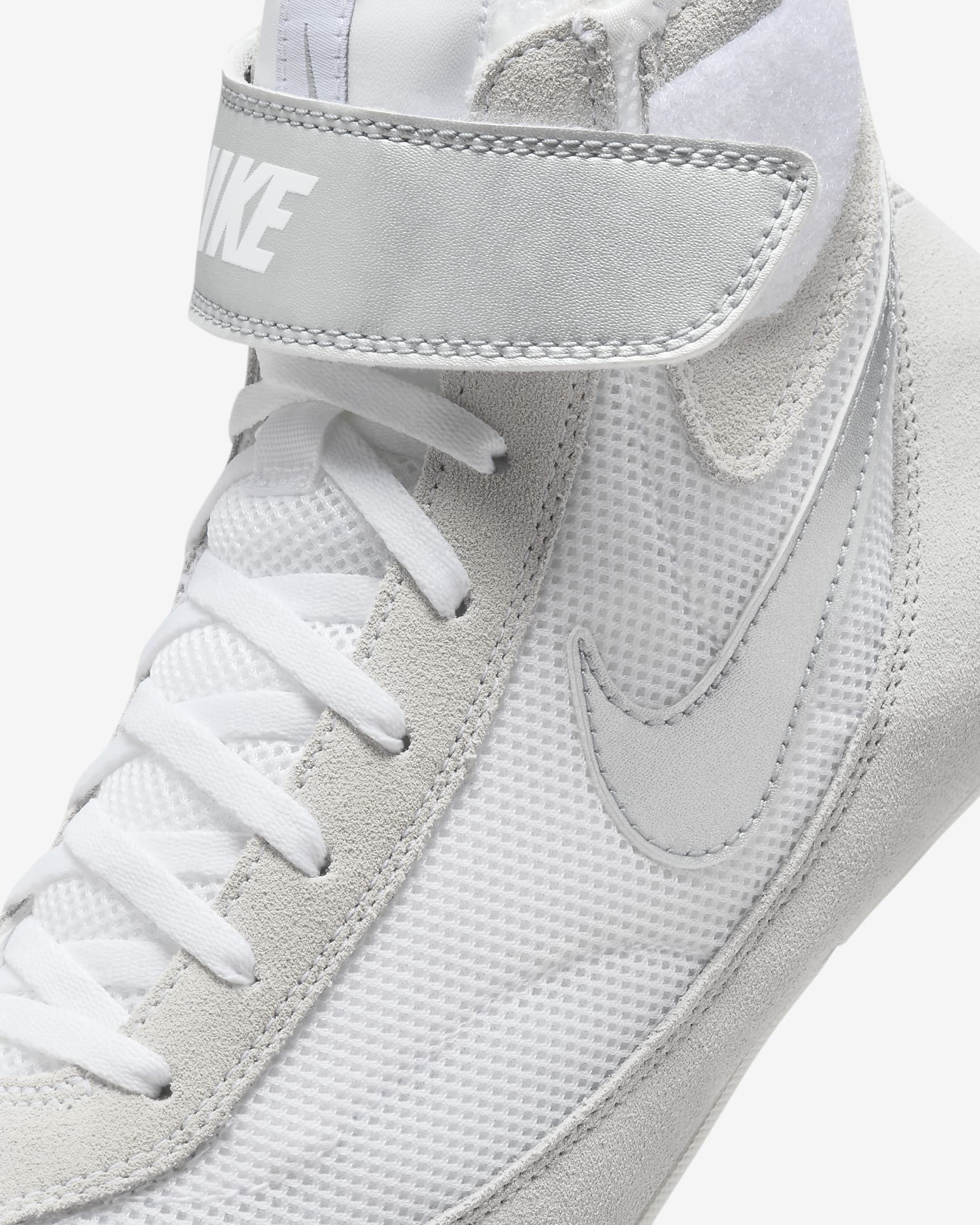 Tenis de lucha para hombre Nike SpeedSweep 7 - Blanco/Plata metalizado/Plata metalizado