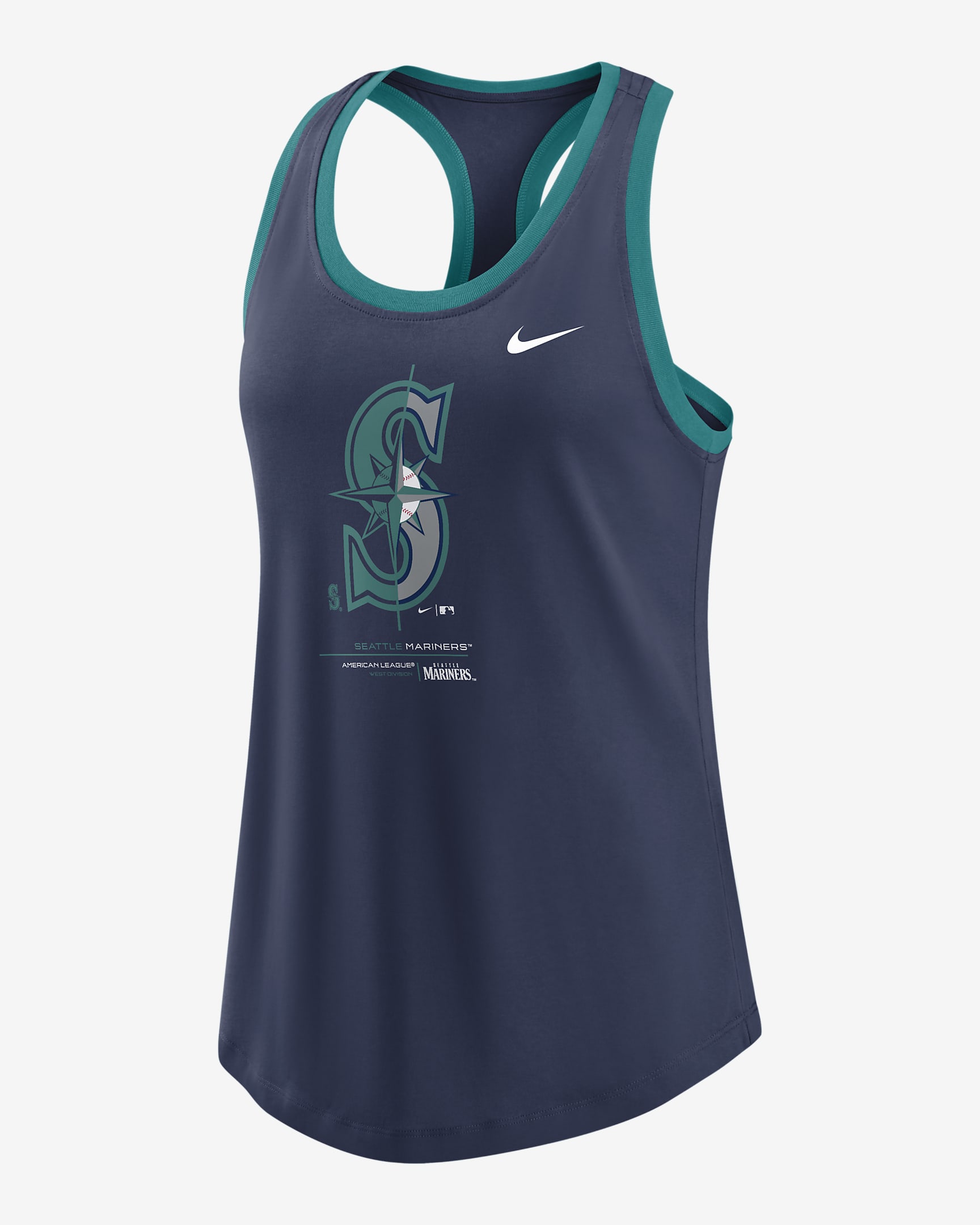 Nike Team Tech (MLB Seattle Mariners) Women's Racerback Tank Top. Nike.com