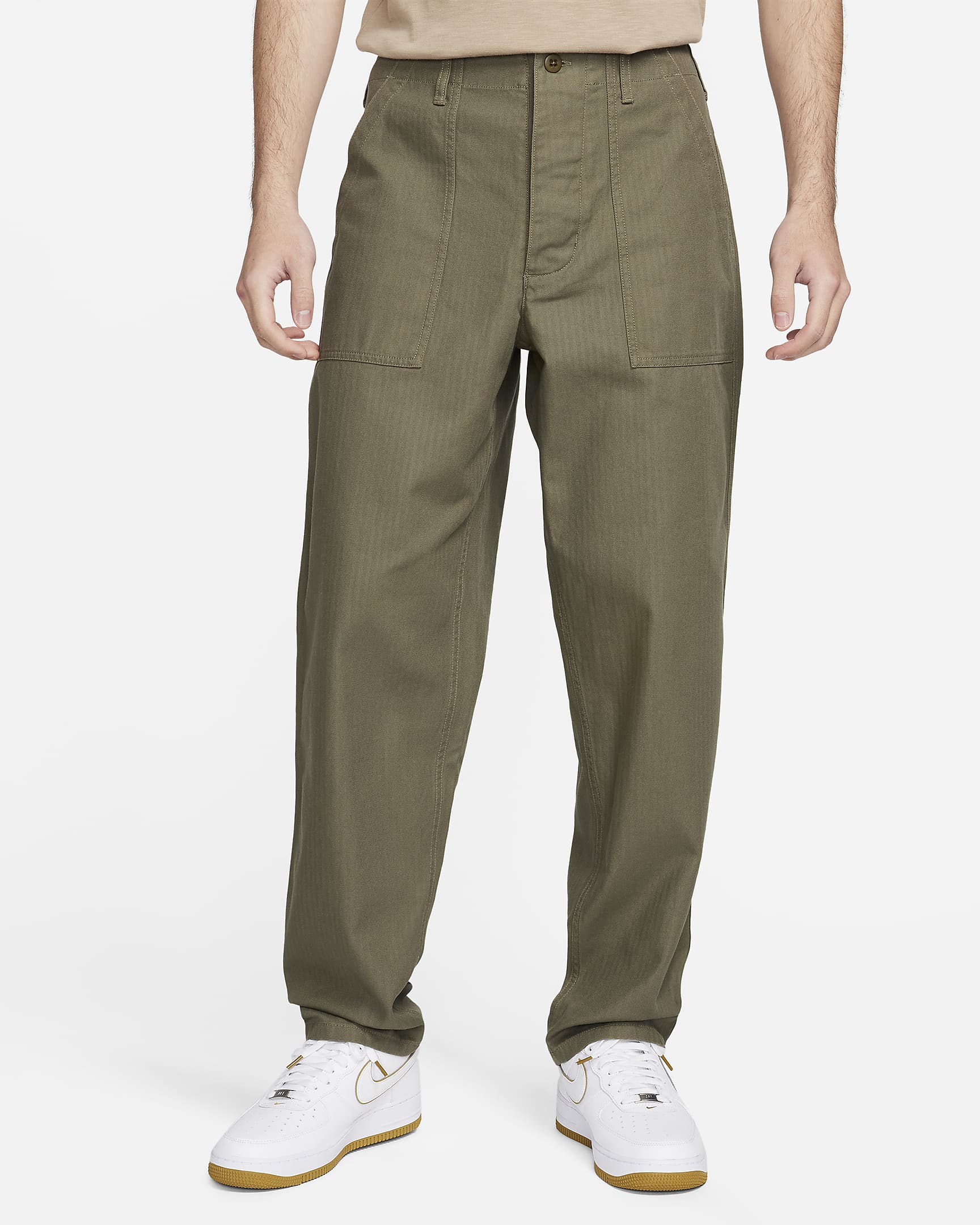 Pantalon Fatigue Nike Life pour homme - Medium Olive/Medium Olive