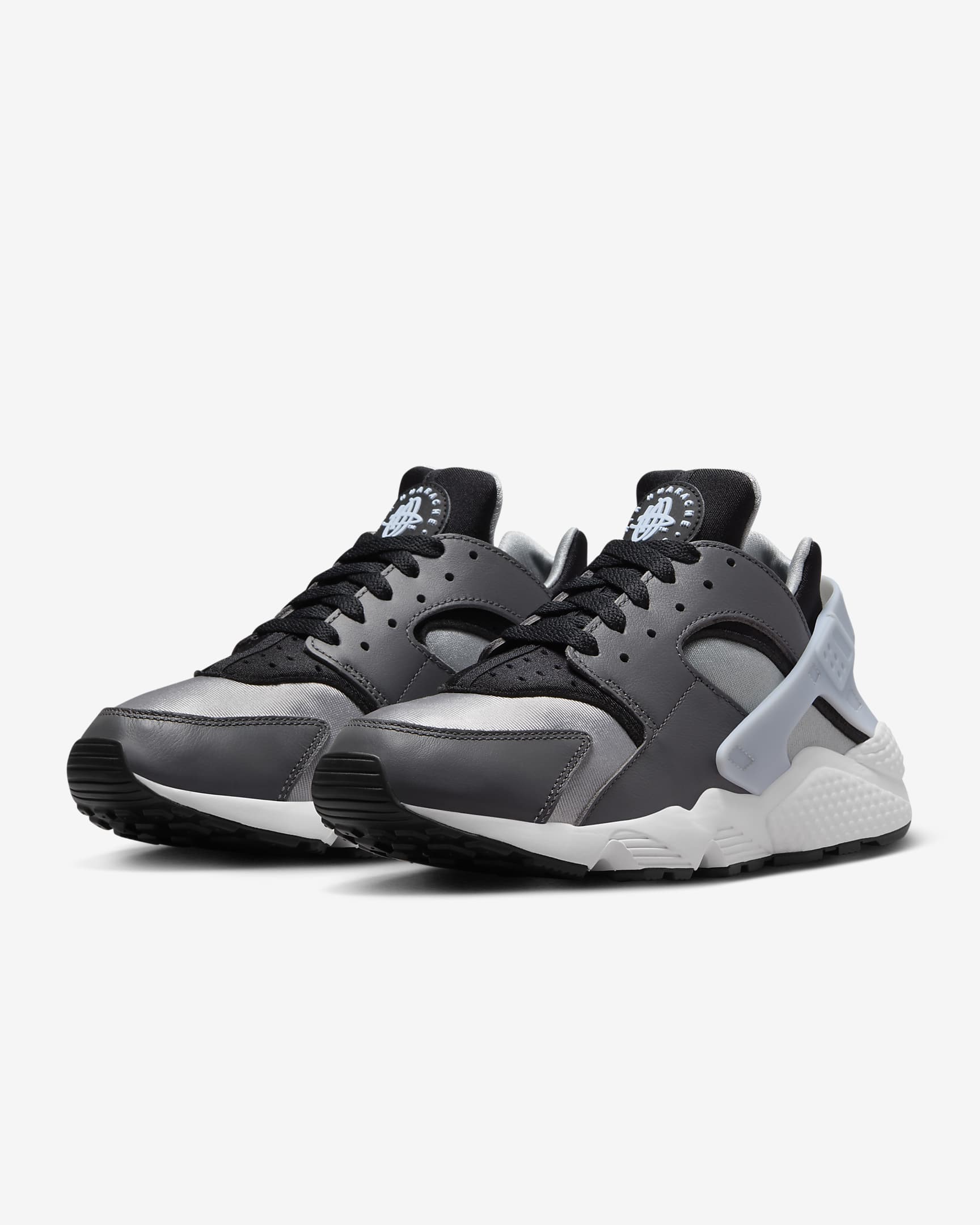 Nike Air Huarache Men's Shoes - Black/Light Smoke Grey/Blue Tint/Iron Grey