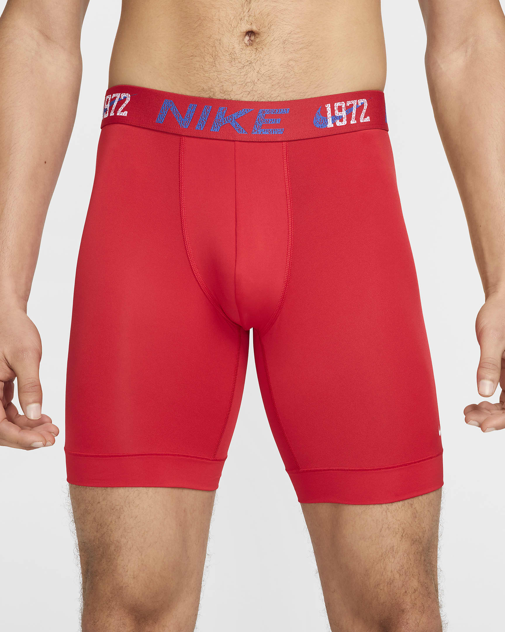 Nike Dri-FIT Essential Micro Long Boxer Briefs (3-Pack) - Red