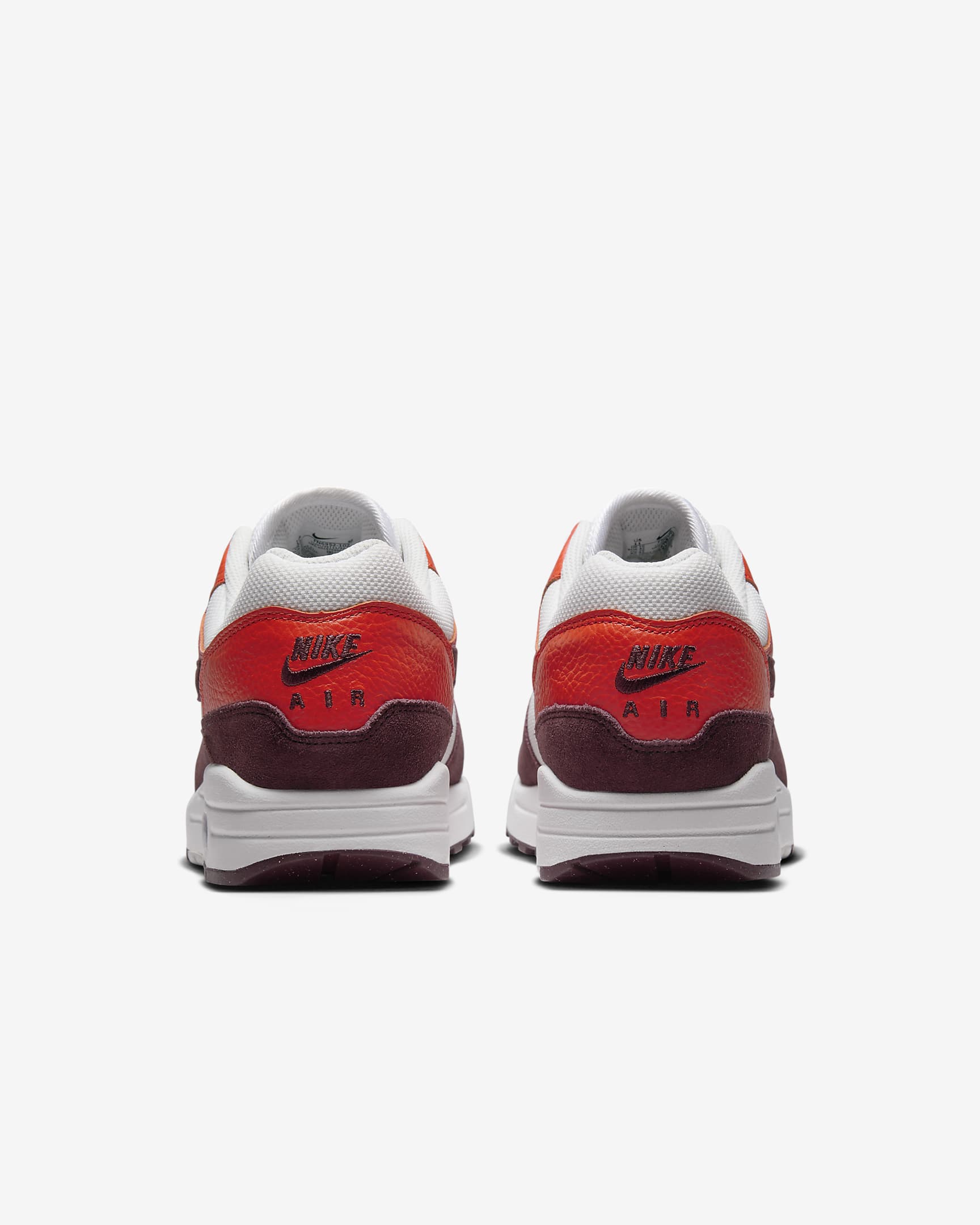 Nike Air Max 1 Men's Shoes - Summit White/Picante Red/Burgundy Crush