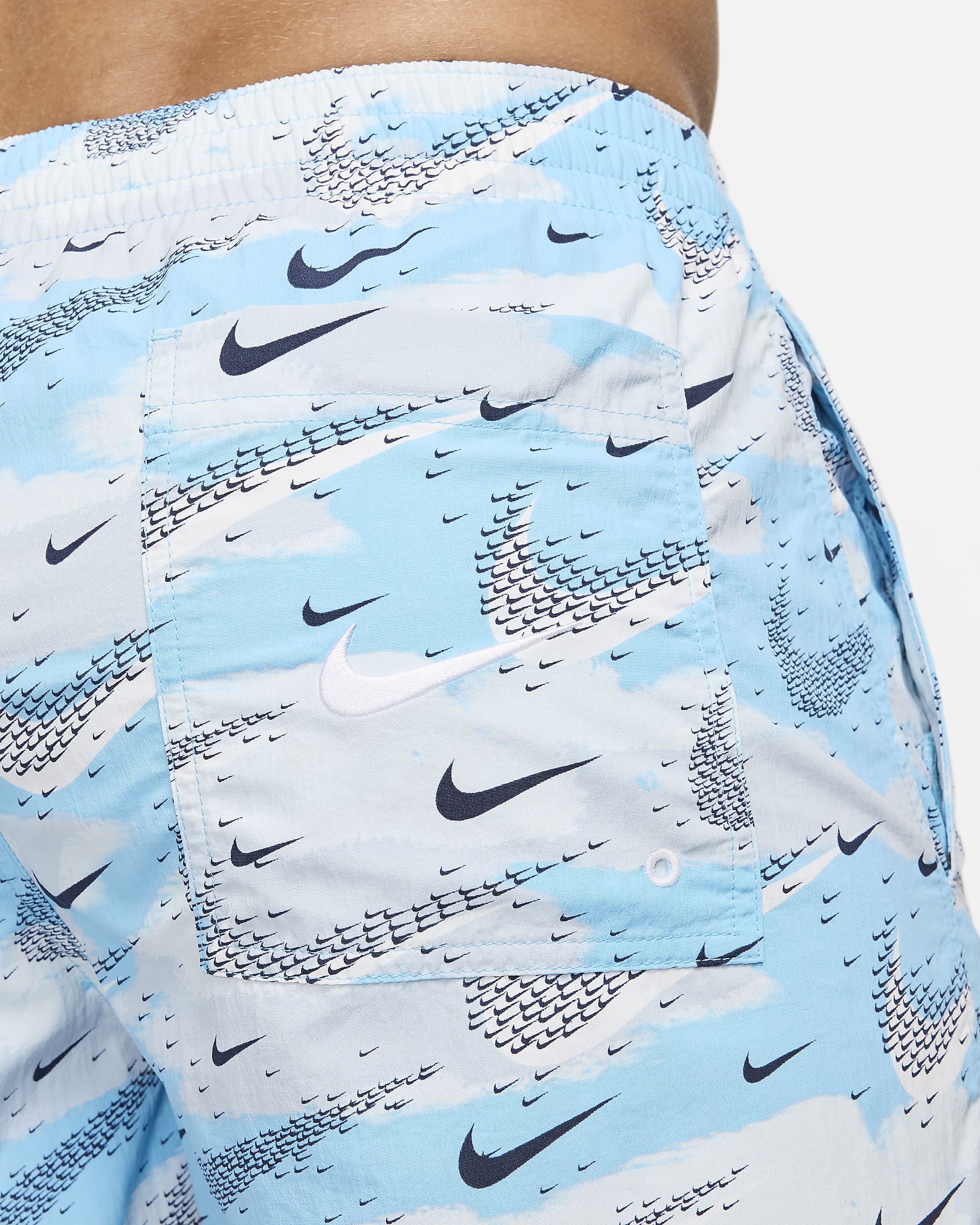 Nike Swim Flock Men's 5" Volley Shorts - Aquarius Blue