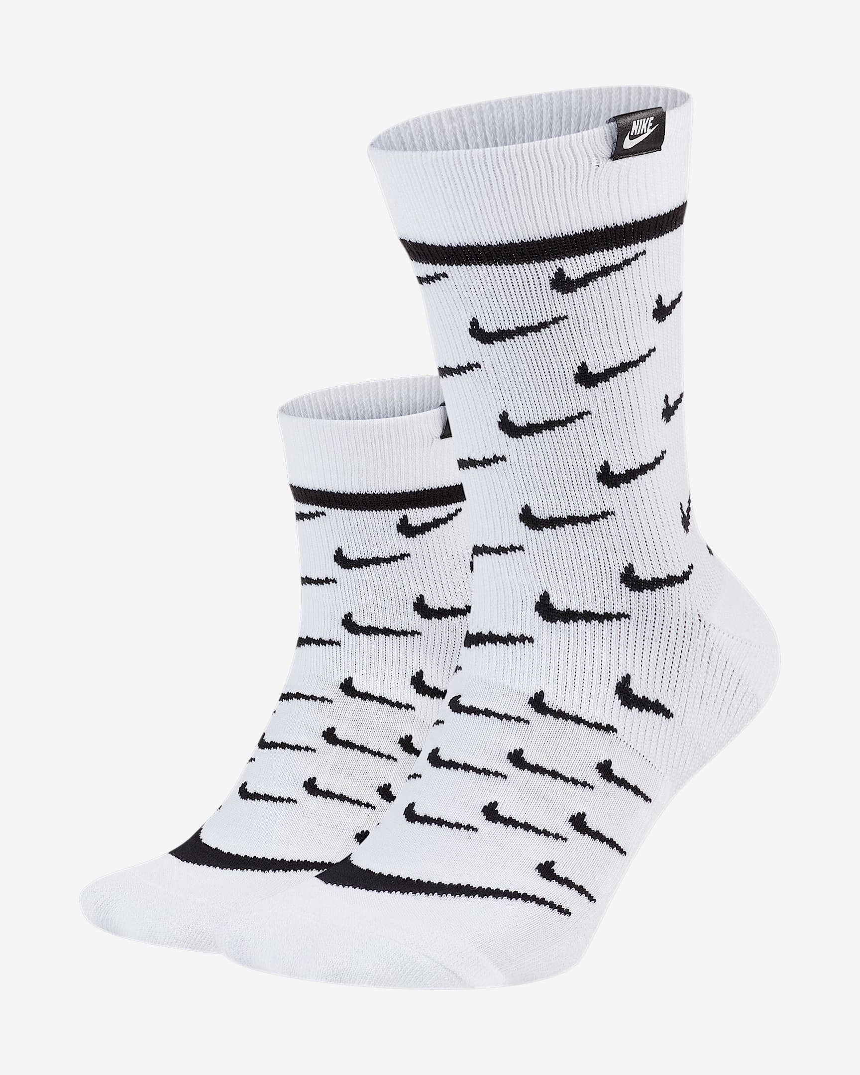 Nike Sportswear SNKR Sox Crew Socks (2 Pairs) - White/Black