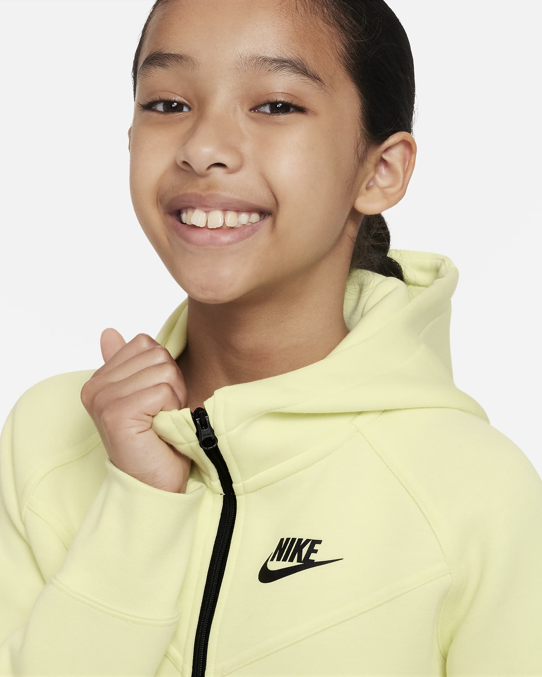 Nike Sportswear Tech Fleece Big Kids' (Girls') Full-Zip Hoodie. Nike.com