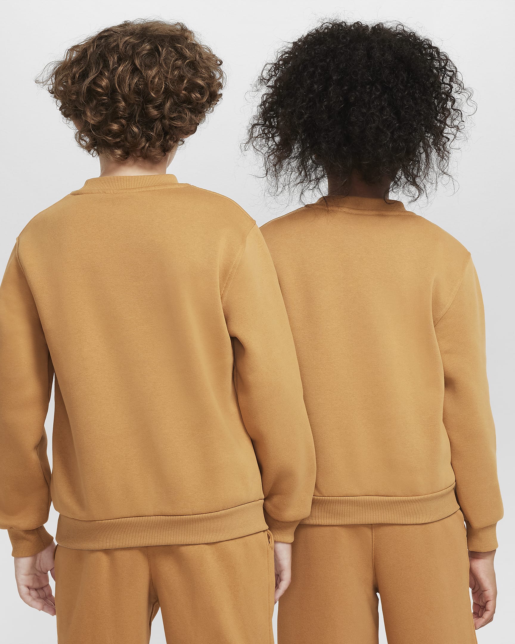 Nike Sportswear Club Fleece Sweatshirt für ältere Kinder - Flax/Weiß