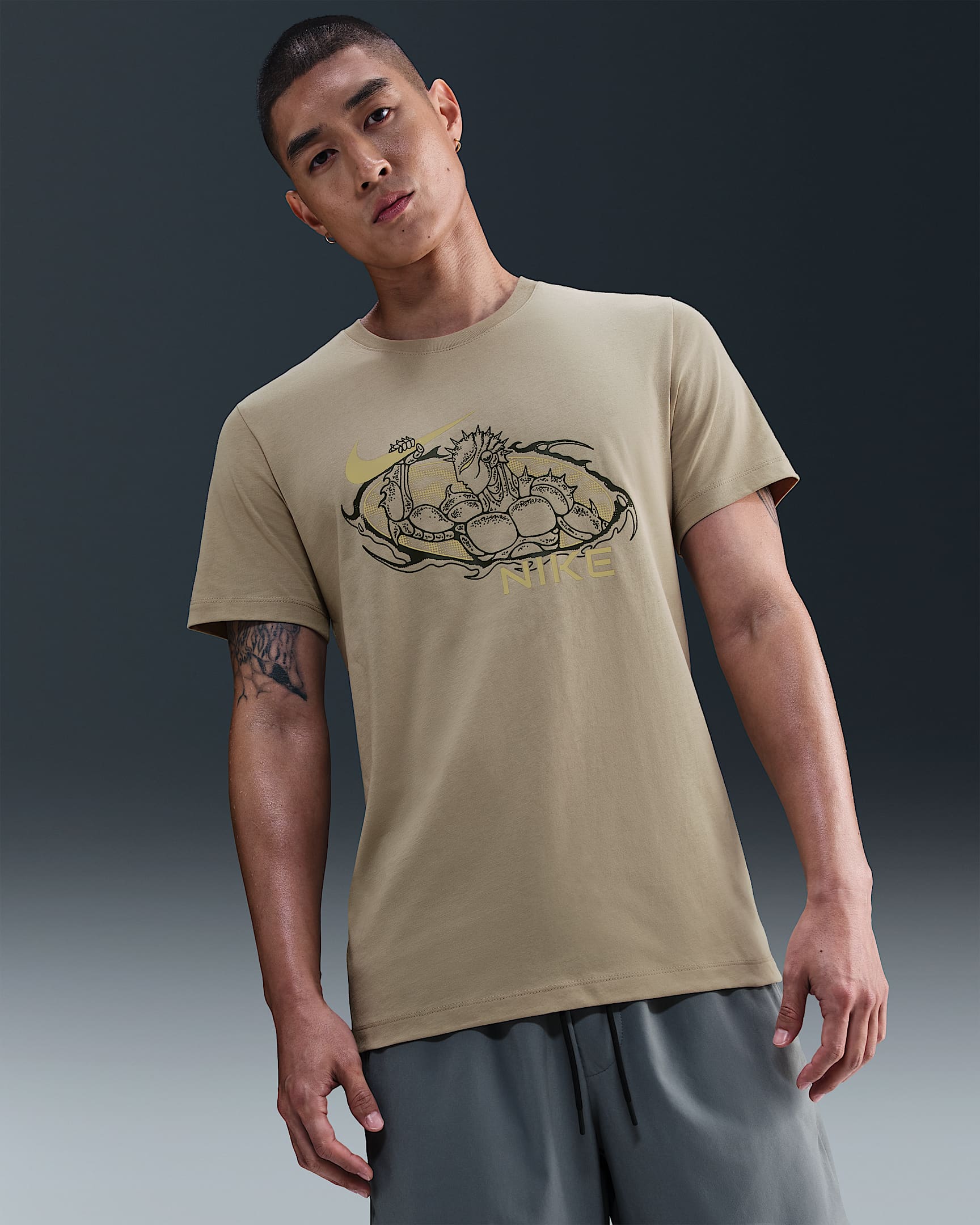 Nike Men's Training T-Shirt - Desert Khaki