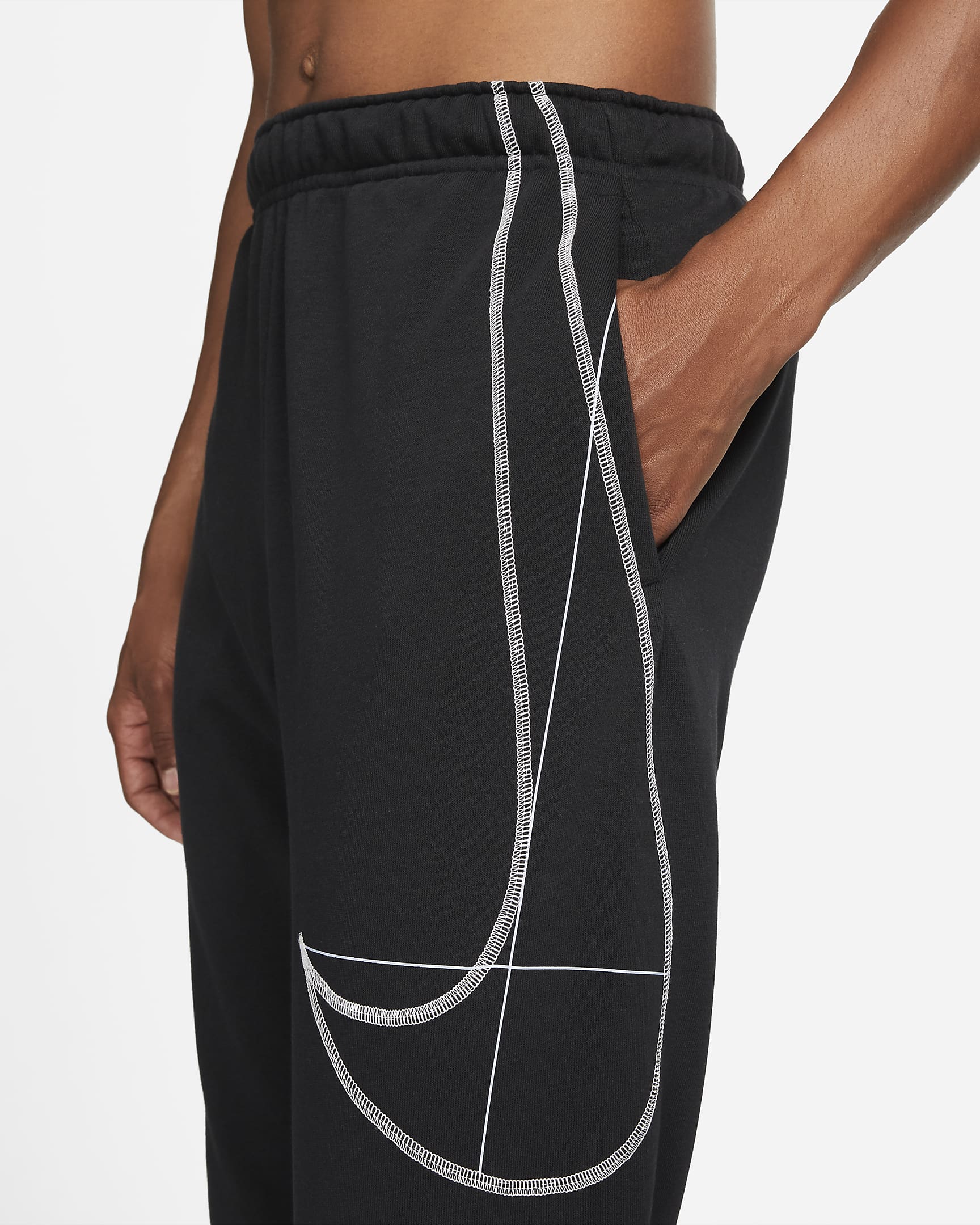 Nike DriFIT Men's Fleece Tapered Running Trousers. Nike NL