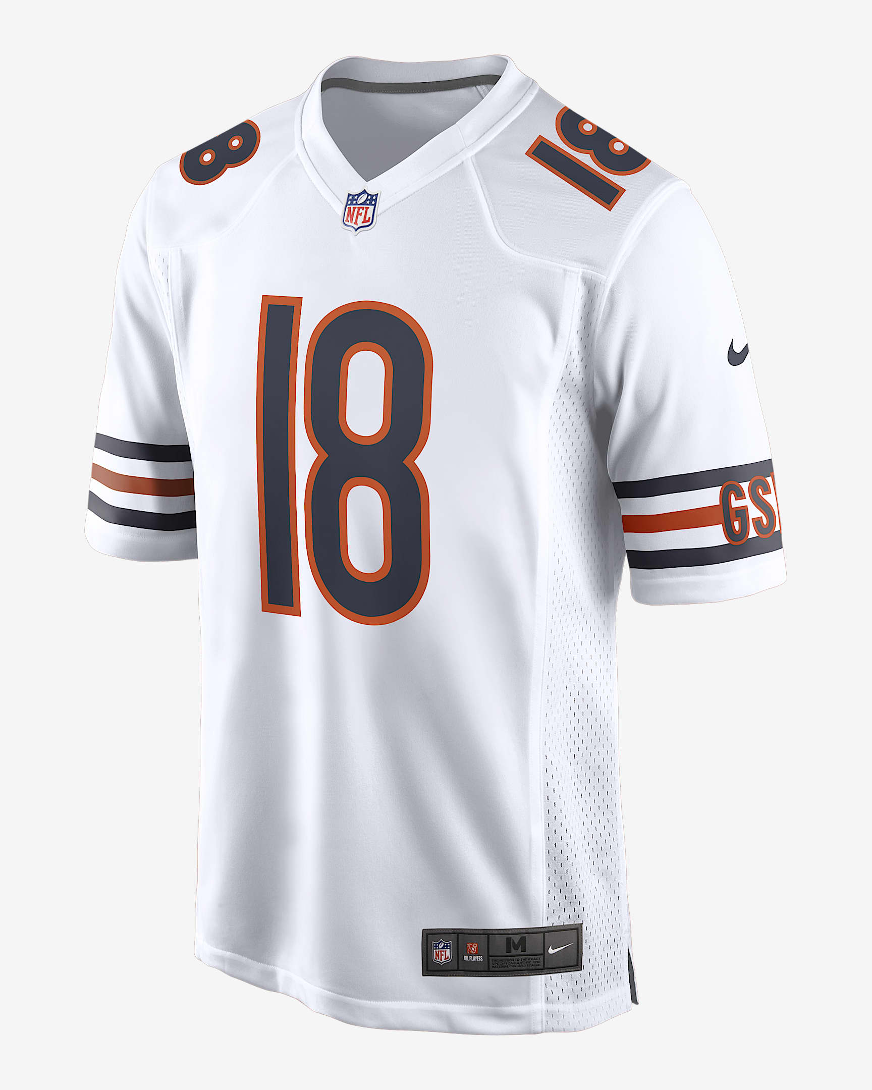 Caleb Williams Chicago Bears Men's Nike NFL Game Jersey - White