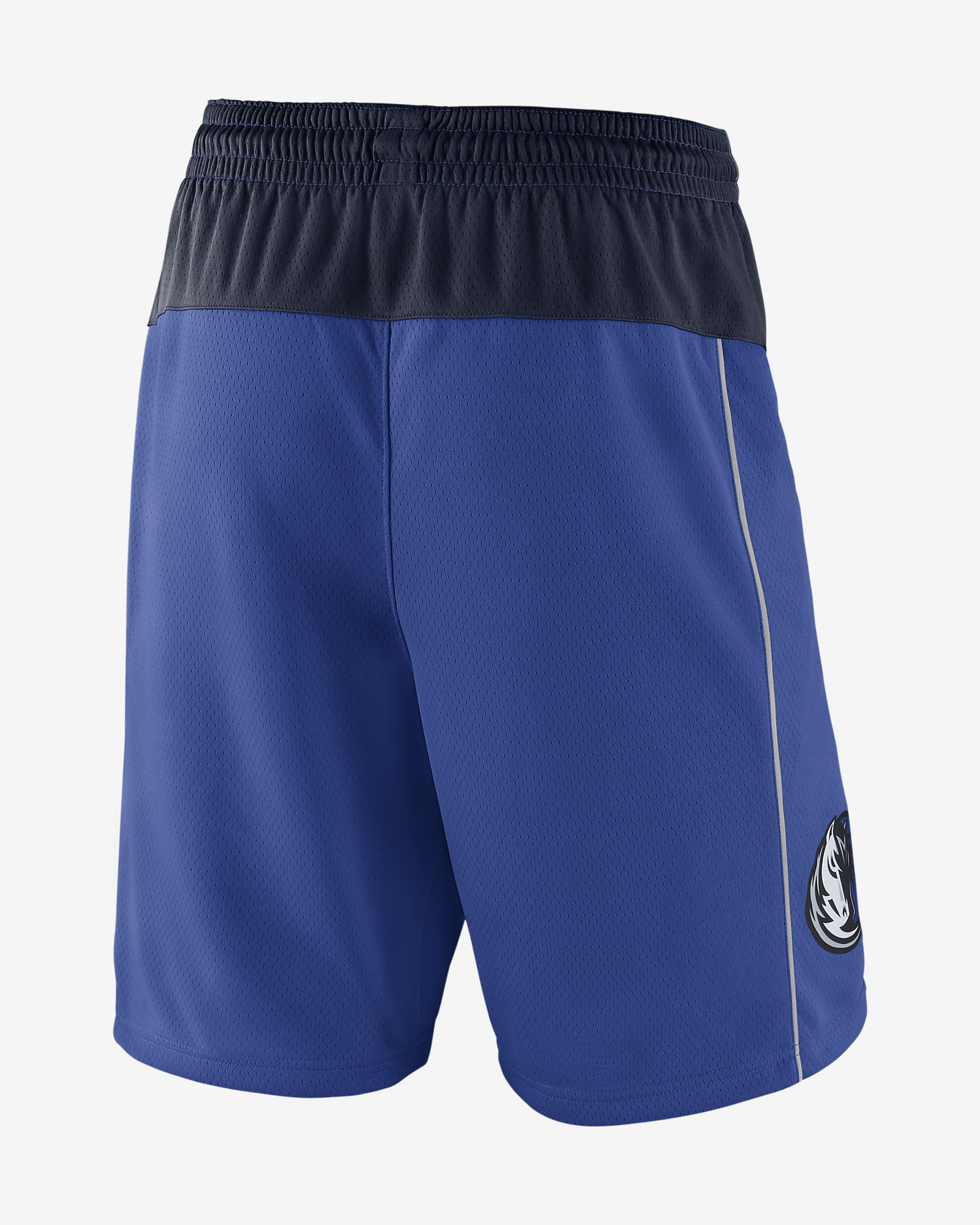 Dallas Mavericks Icon Edition Nike NBA Swingman Shorts für Herren - Game Royal/College Navy/Flat Silver/Weiß