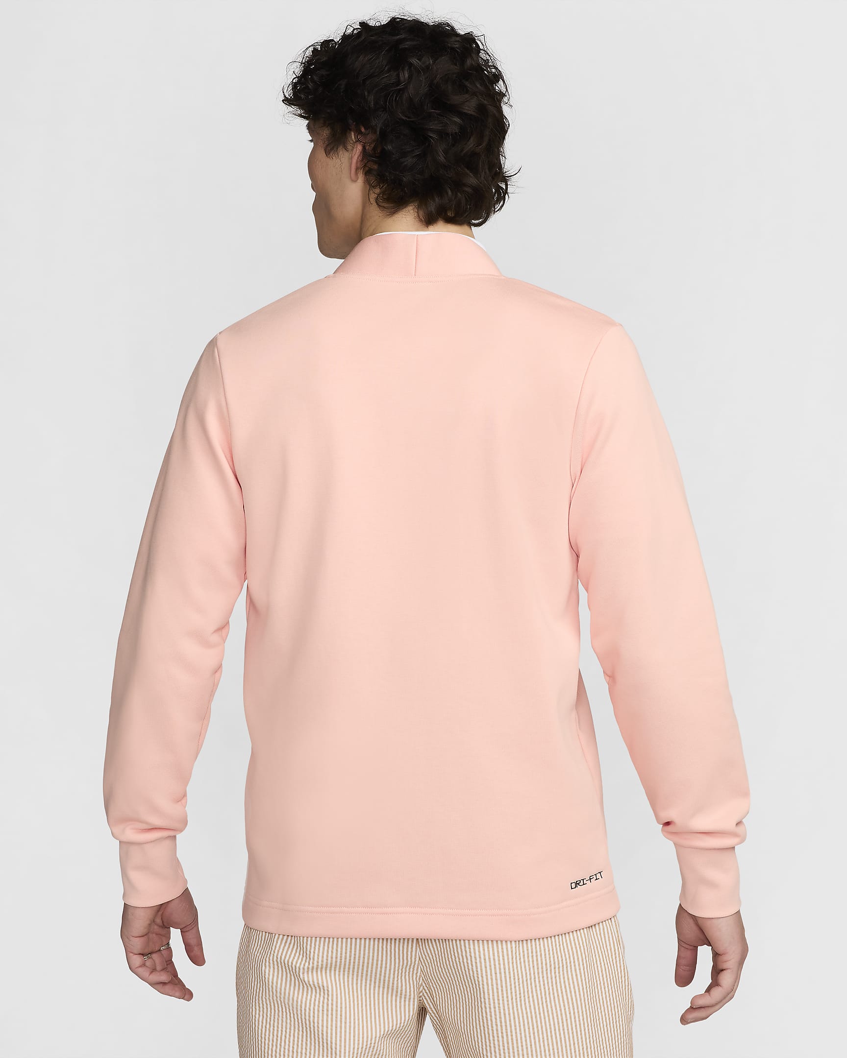 Nike Dri-FIT Standard Issue Men's Golf Cardigan - Arctic Orange/Black