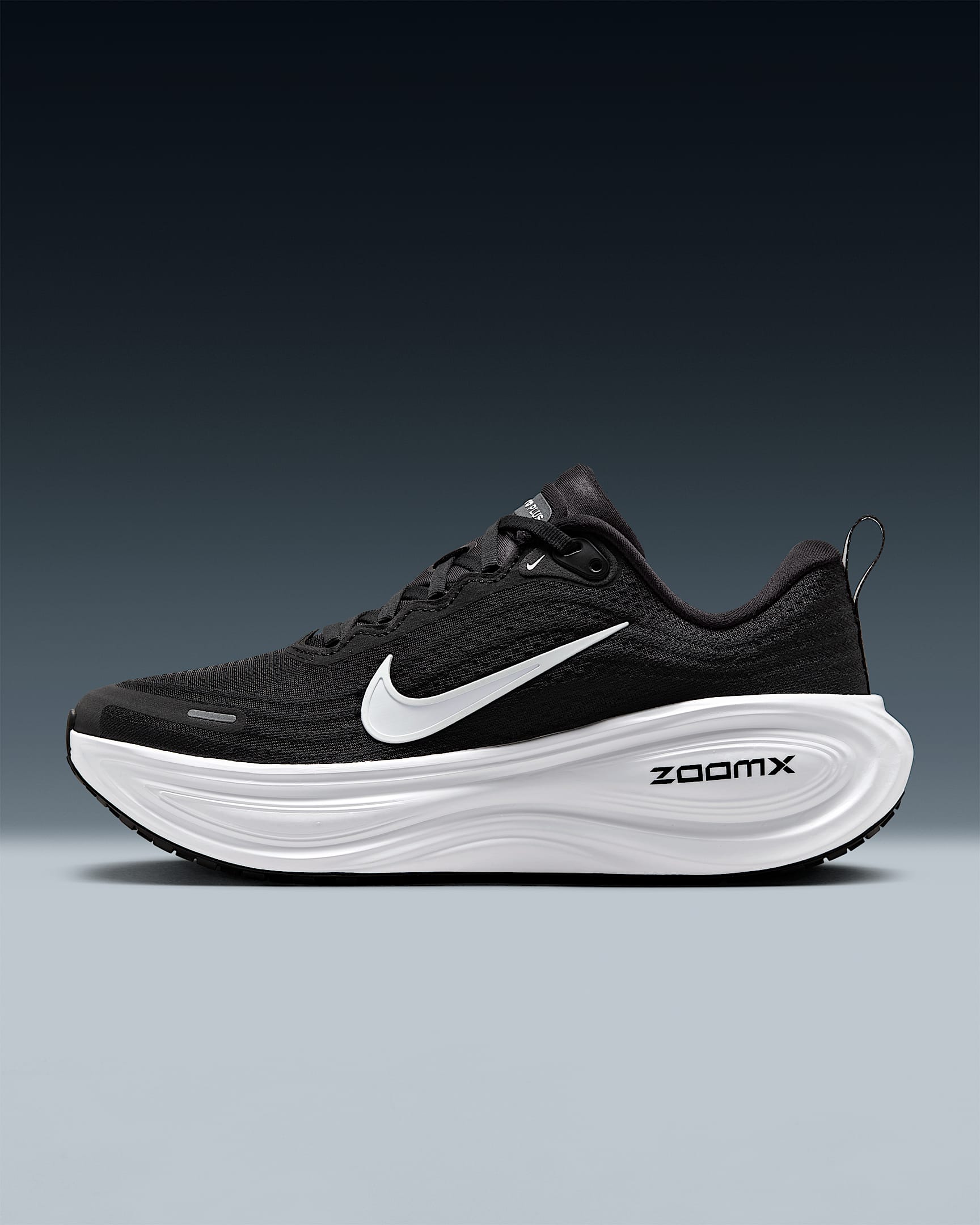 Nike Vomero Plus hardloopschoenen voor dames (straat) - Zwart/Cool Grey/Metallic Dark Grey/Wit