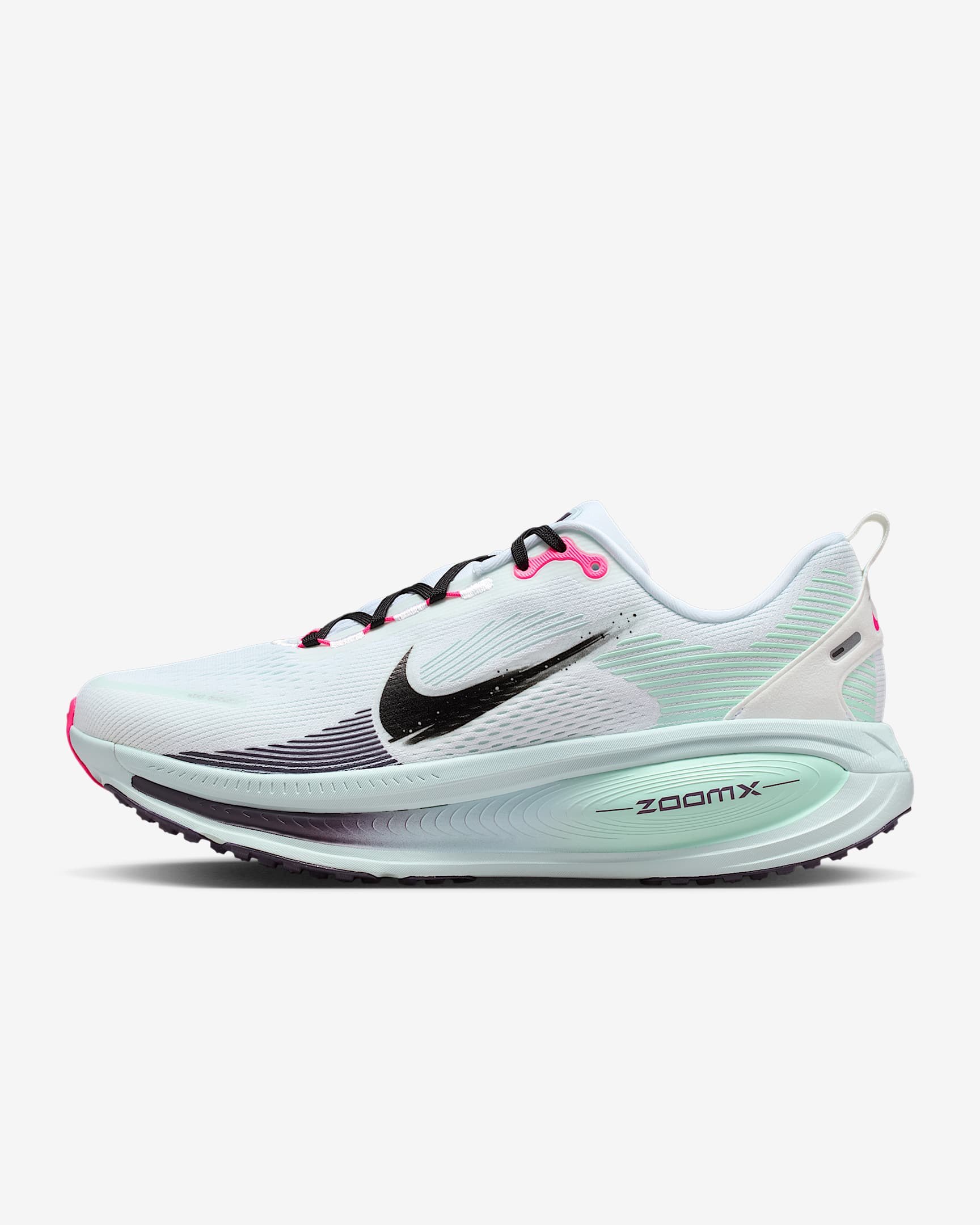 Nike Vomero 18 Men's Road Running Shoes - White/Glacier Blue/Hyper Pink/Black