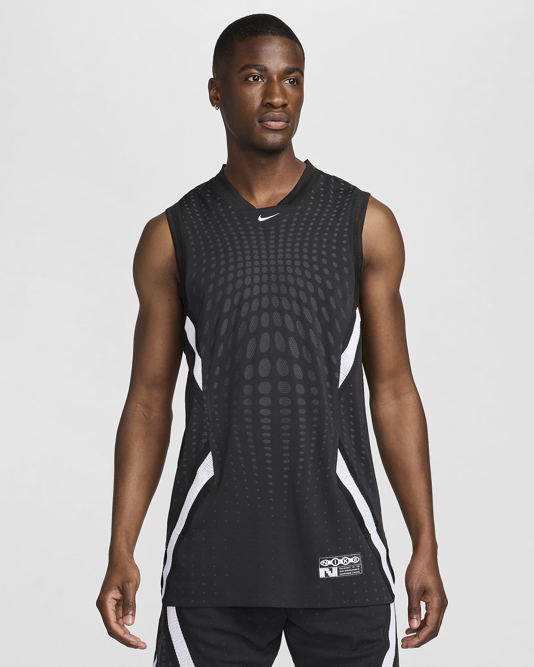 Nike Men's Dri-FIT ADV Basketball Jersey - Black/Anthracite/White