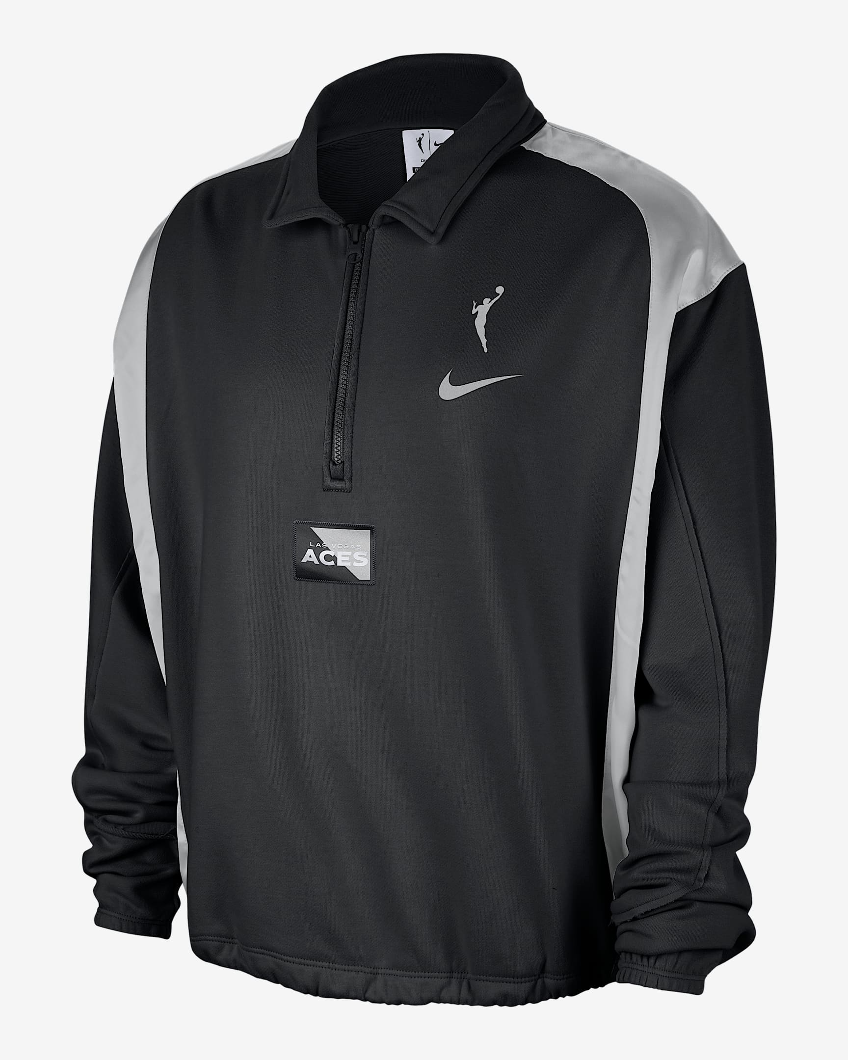 Las Vegas Aces Women's Nike WNBA Fleece Top - Black/Flat Silver/Flat Silver