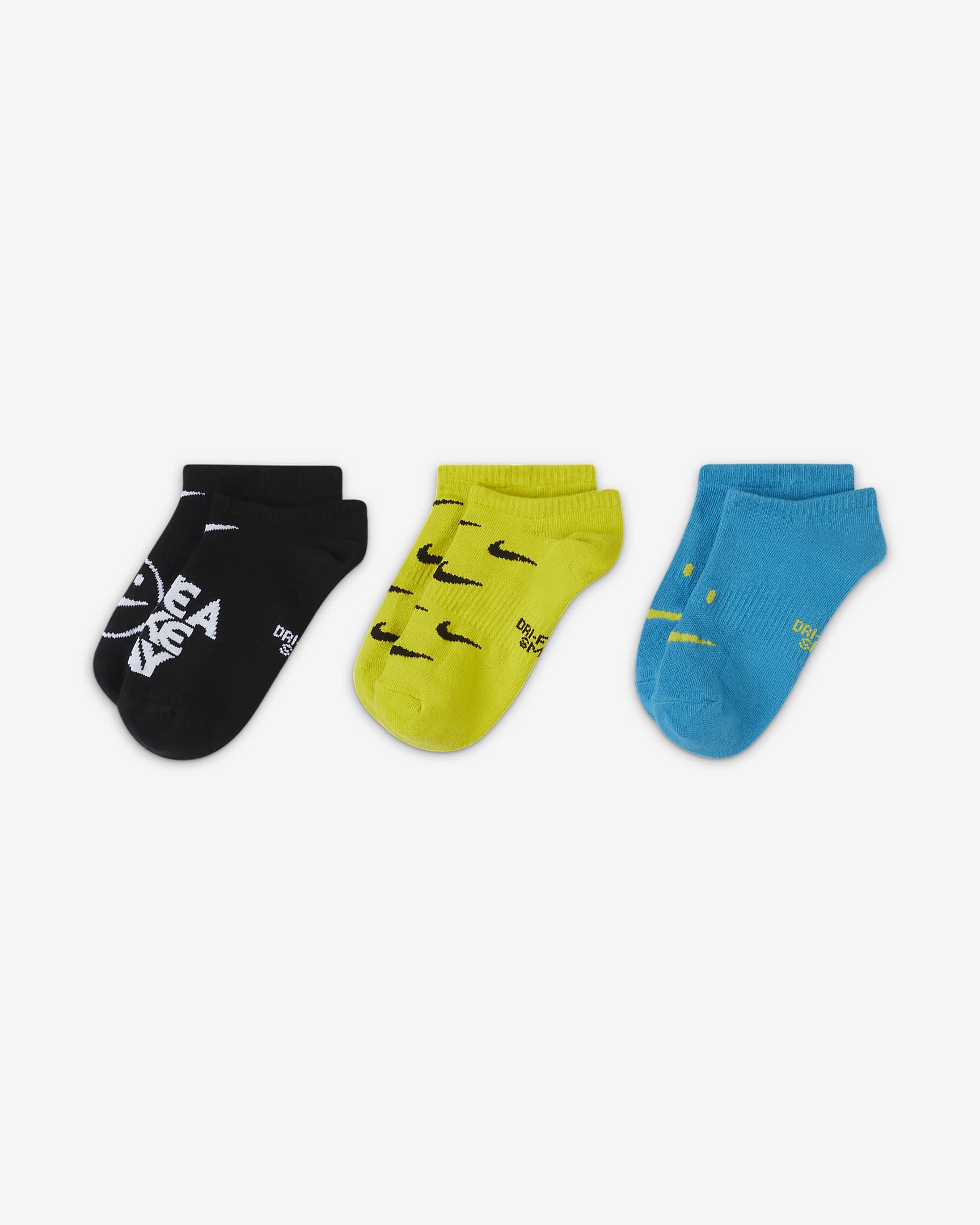 Nike Everyday Older Kids' Lightweight No-Show Socks (3 Pairs). Nike ID