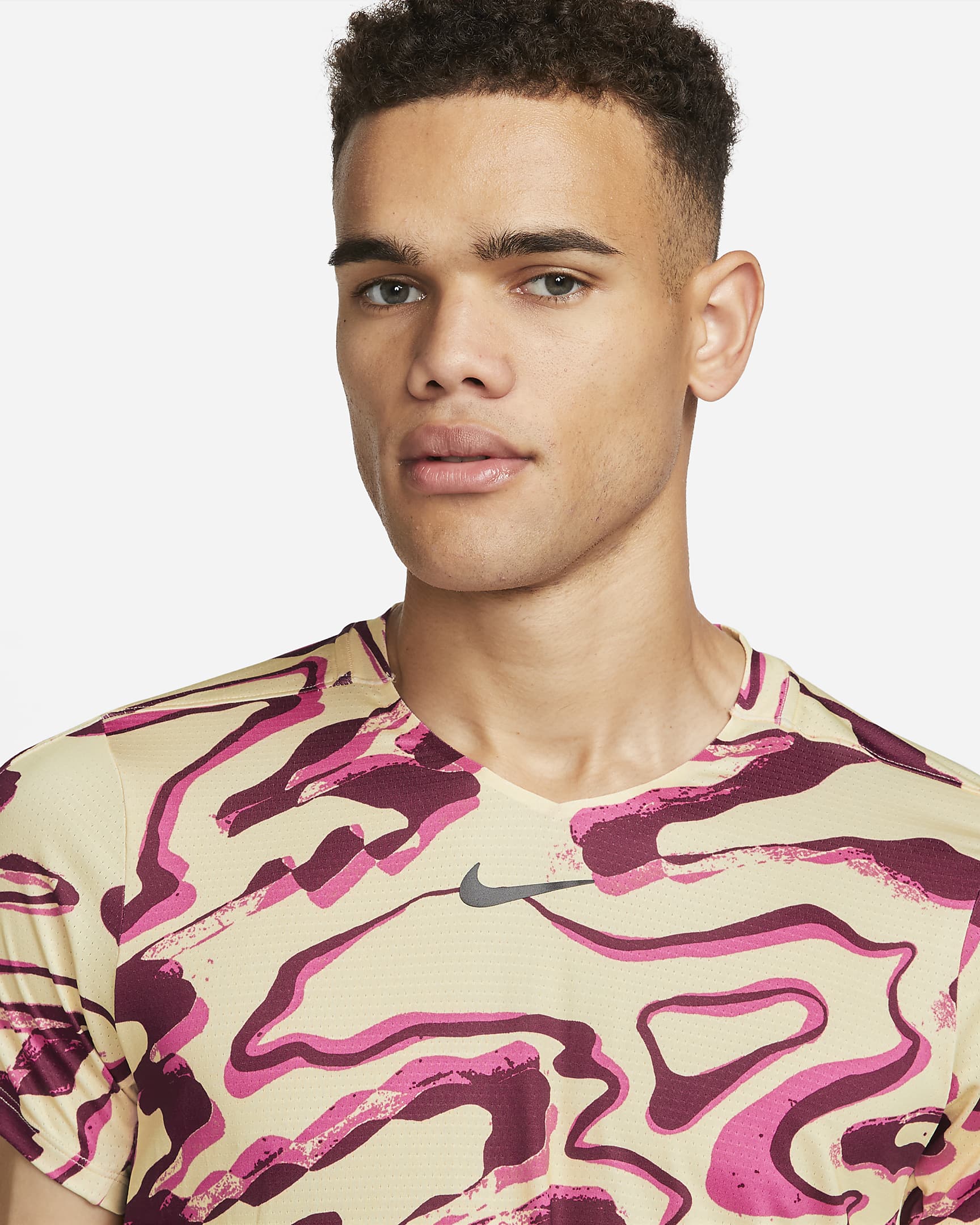 NikeCourt Dri FIT Advantage Men #39 s Print Tennis Top Nike NZ