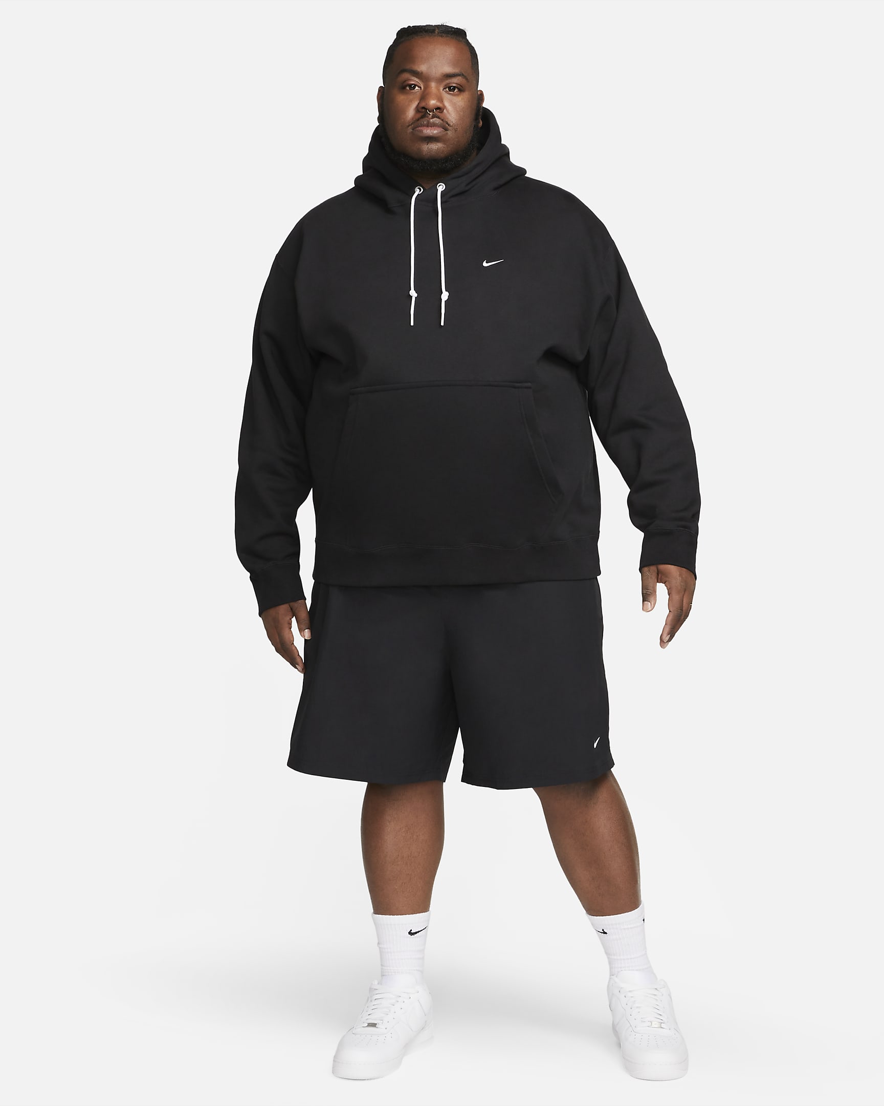 Nike Solo Swoosh Men's Fleece Pullover Hoodie. Nike SK
