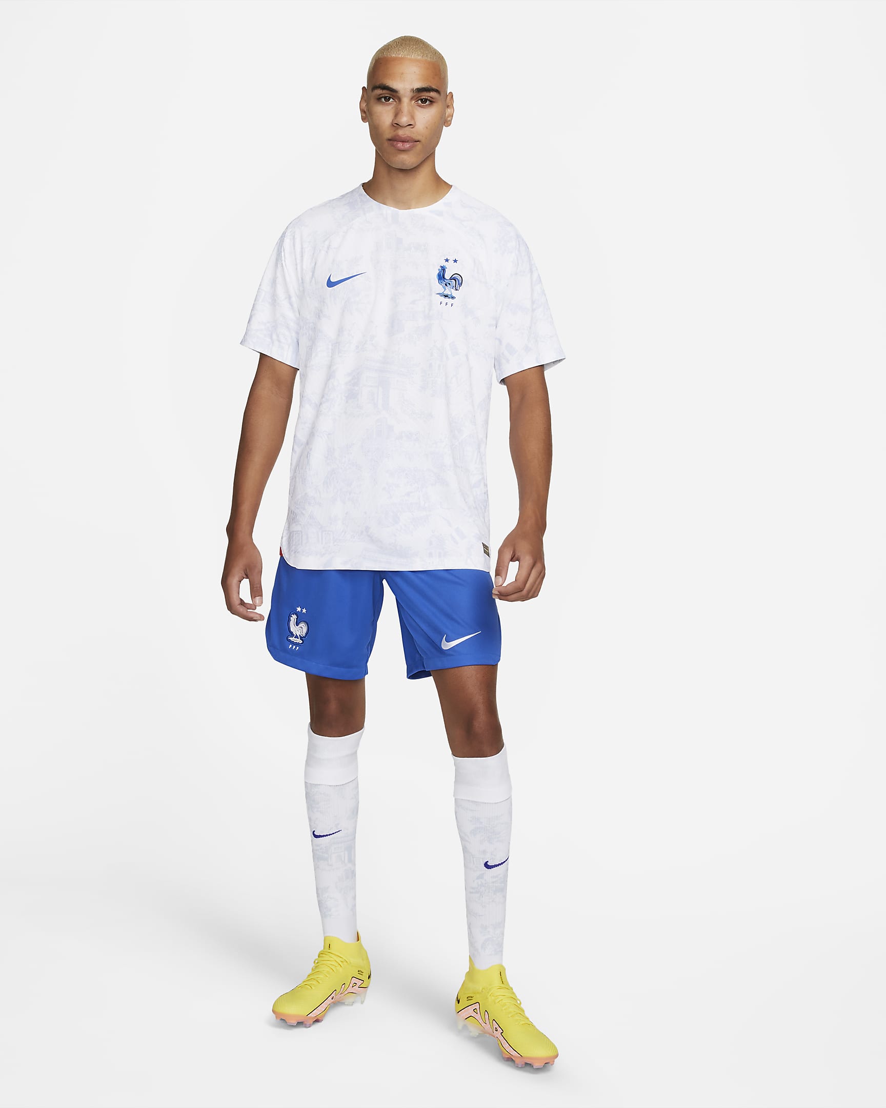 Maillot France FFF 2022 Away – Version Vapor/ADV Joueur, Taille M, Blanc (Nike, Neuf Sans étiquette)