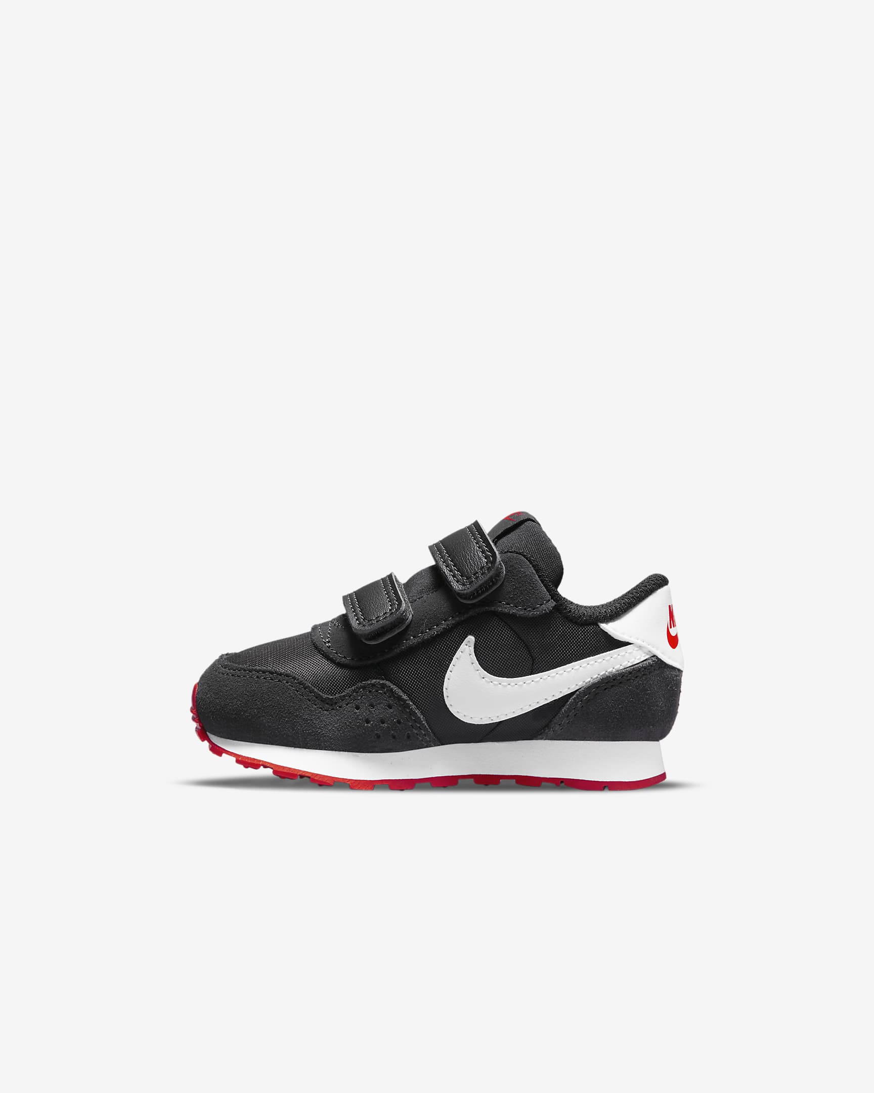 Sko Nike MD Valiant för baby/små barn - Svart/Dark Smoke Grey/University Red/Vit