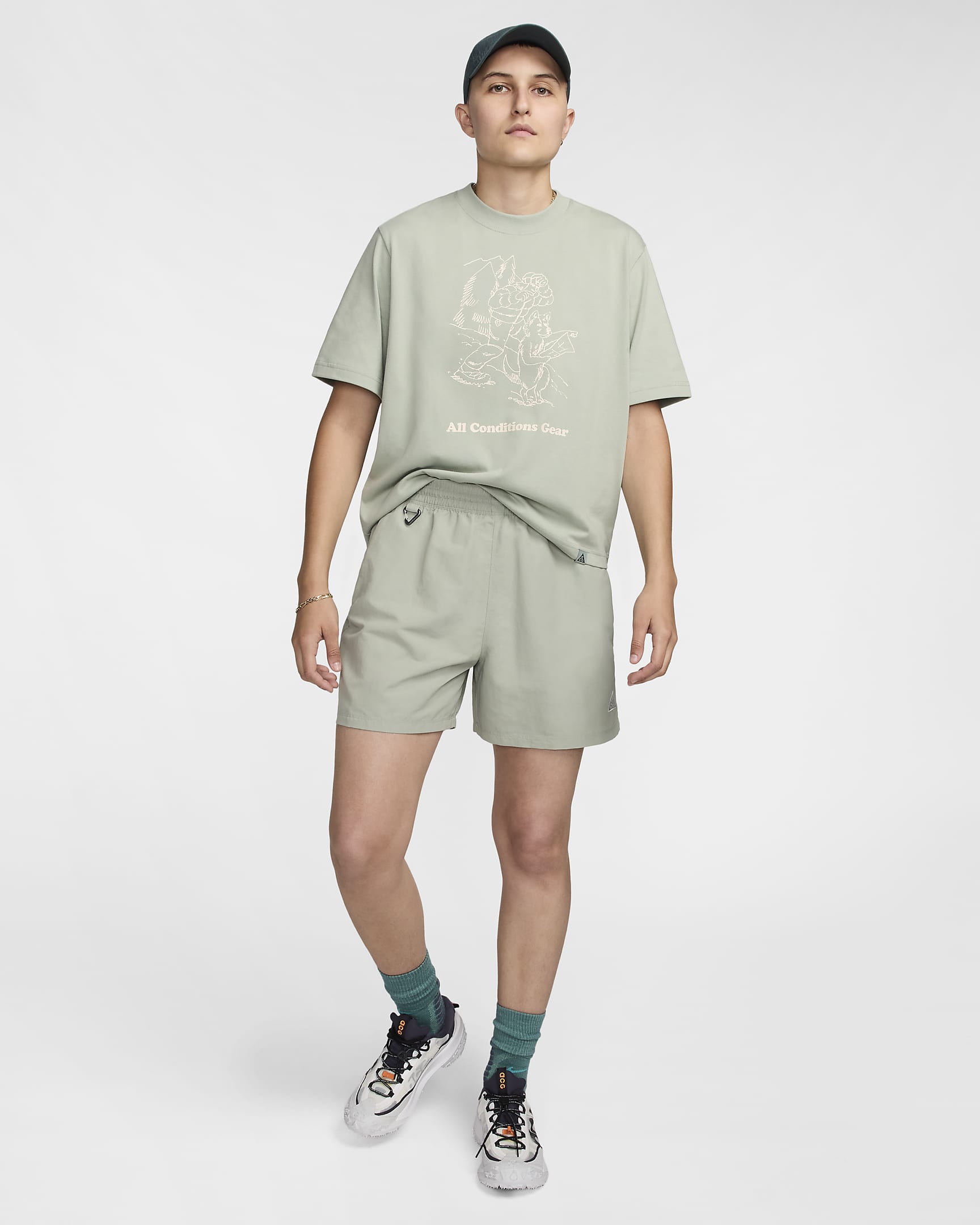 Nike ACG Damenshorts (ca. 13 cm) - Jade Horizon/Summit White