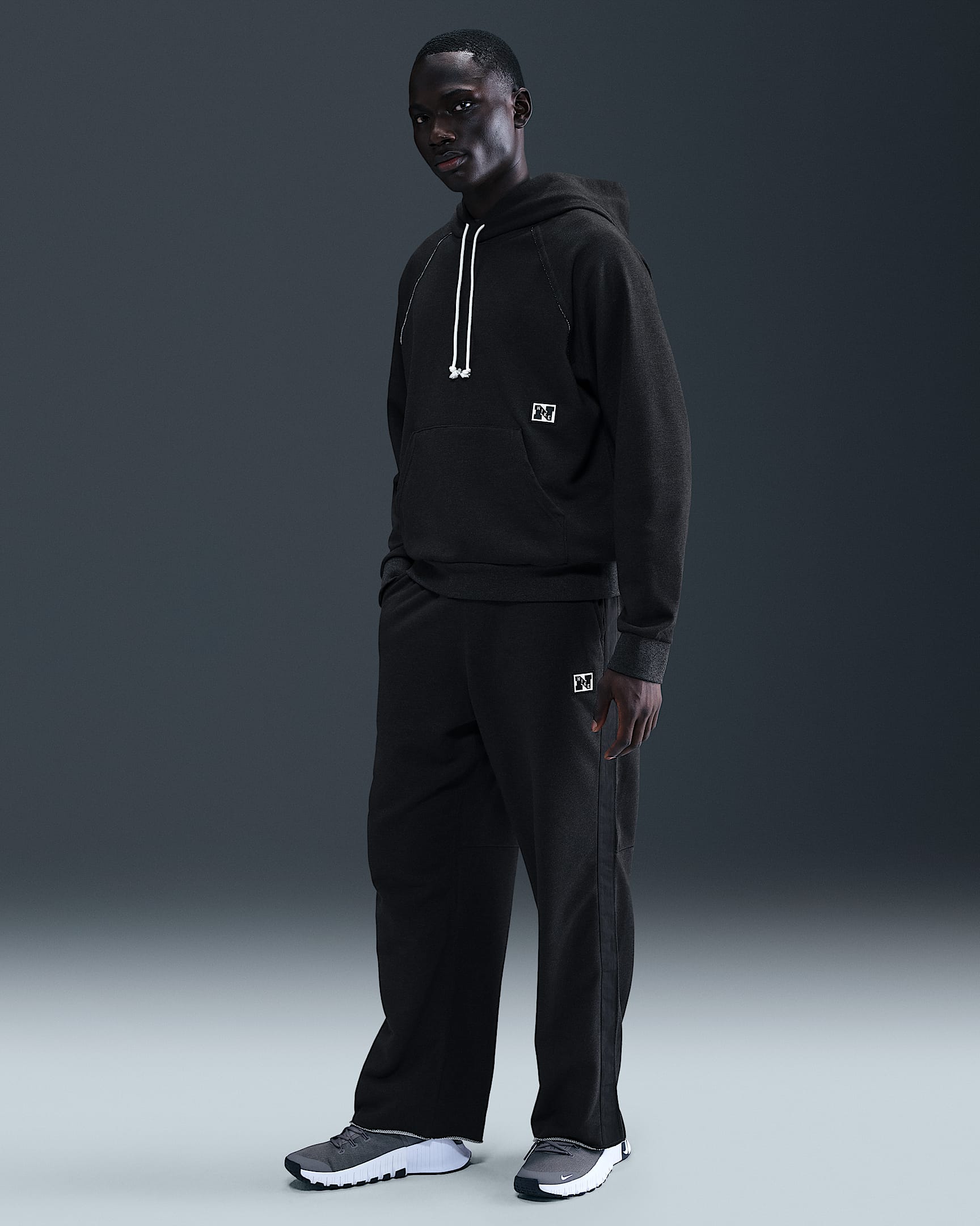 Pantaloni da allenamento in fleece Dri-FIT Nike Gym Heritage – Uomo - Nero/Heather/Nero/Nero