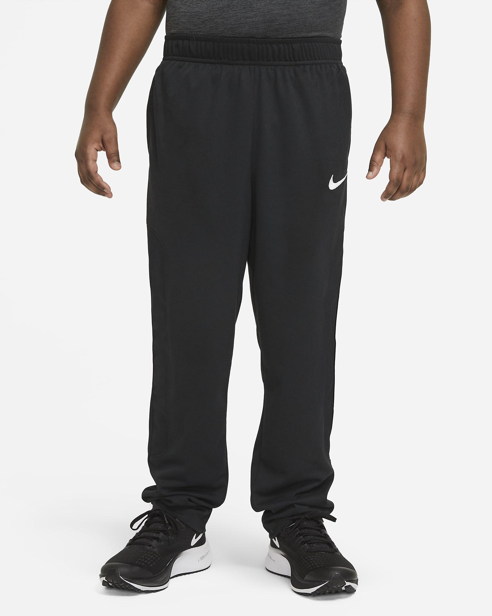 Nike Sport Big Kids' (Boys') Training Pants (Extended Size) - Black/Black/White