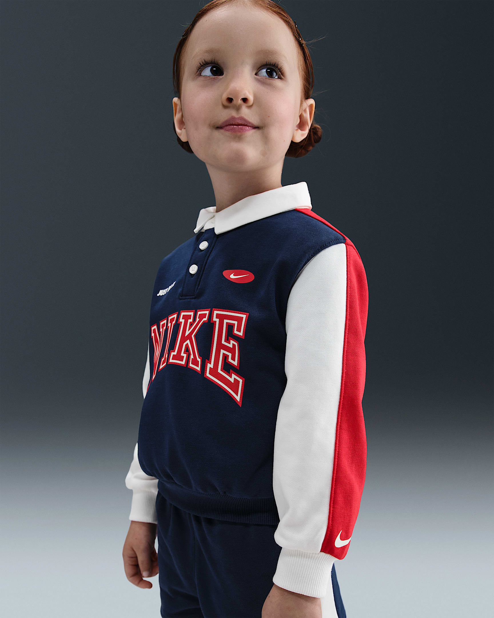Nike Game Day Essentials Toddler French Terry Top - Midnight Navy