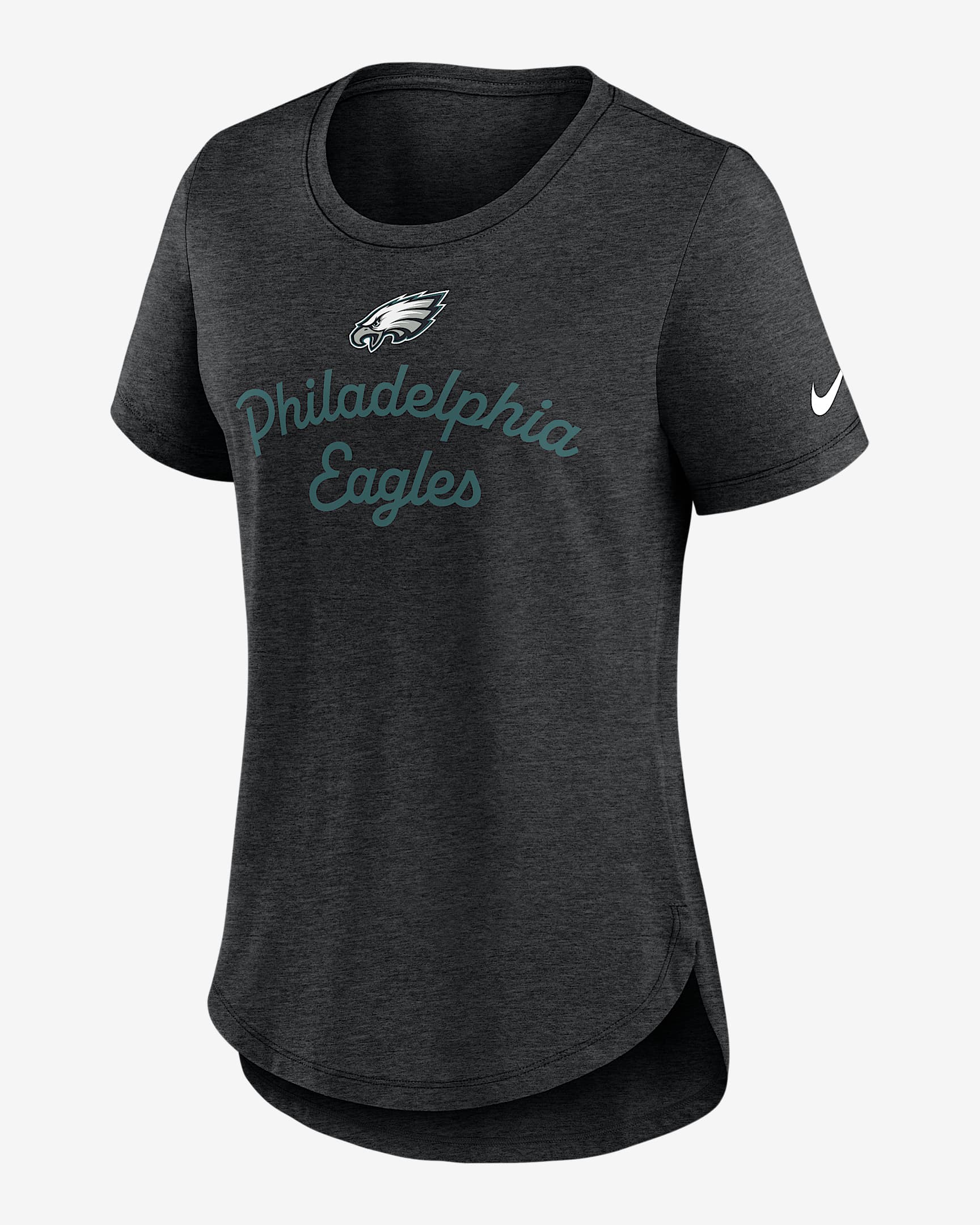 Playera Nike de la NFL para mujer Philadelphia Eagles Script - Negro