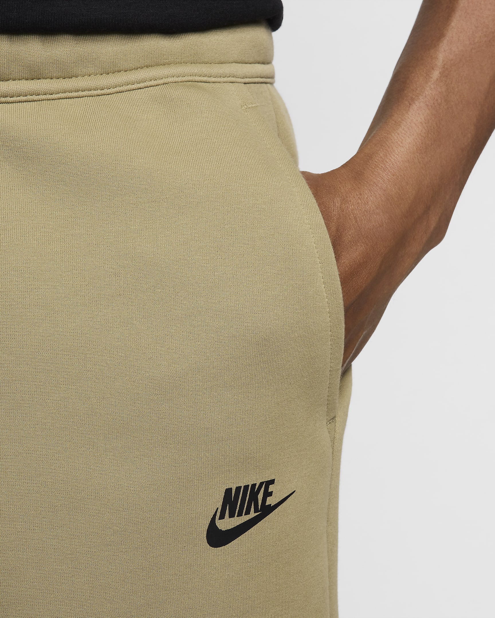 Short Nike Sportswear Tech Fleece pour homme - Neutral Olive/Noir