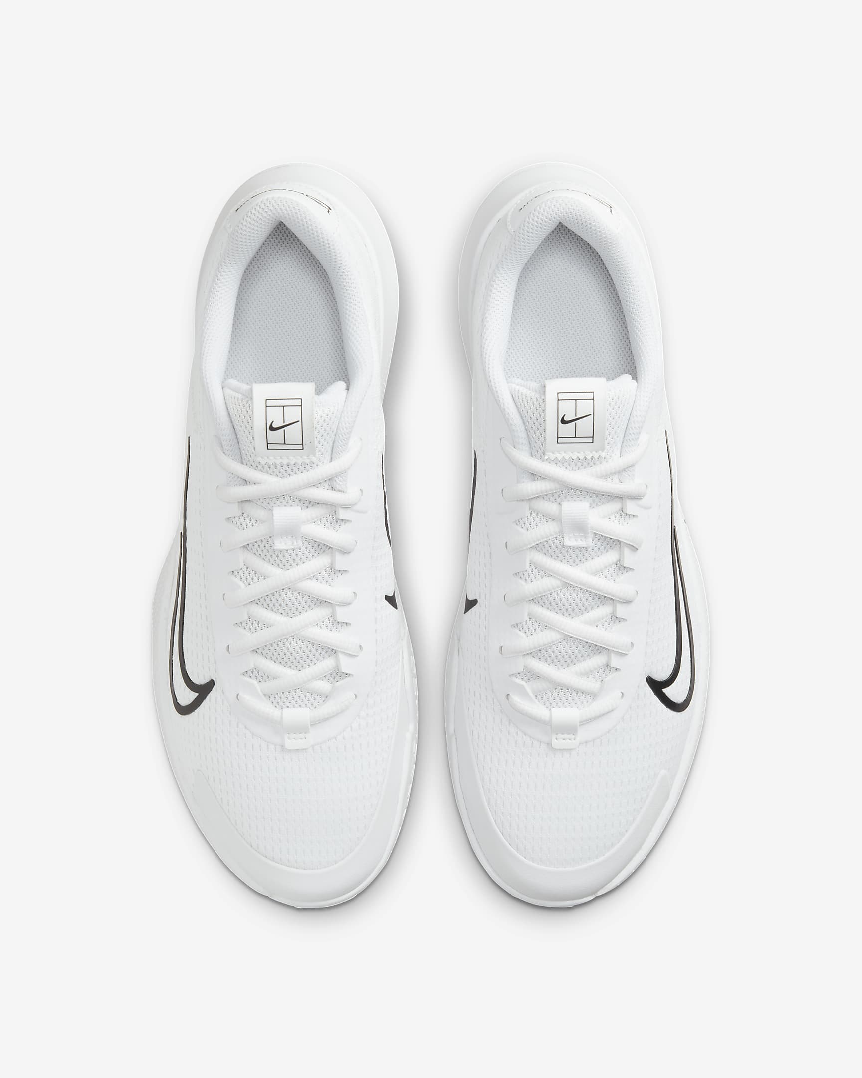 NikeCourt Vapor Lite 2 Men's Hard Court Tennis Shoes - White/Black