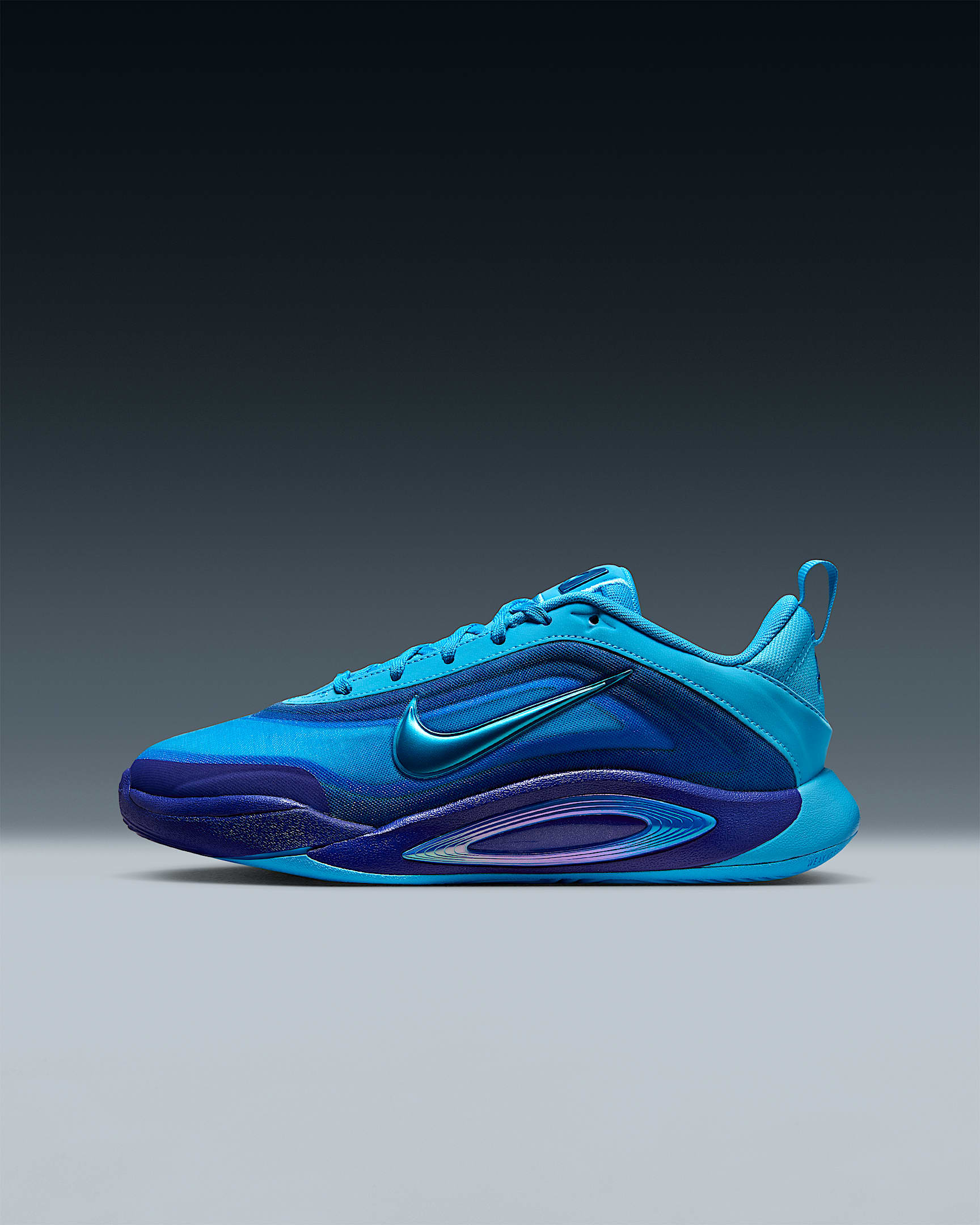A'One "Indigo Girl" A'ja Wilson Big Kids' Basketball Shoes - Blue Fury/Racer Blue/Photo Blue/Radiant Blue