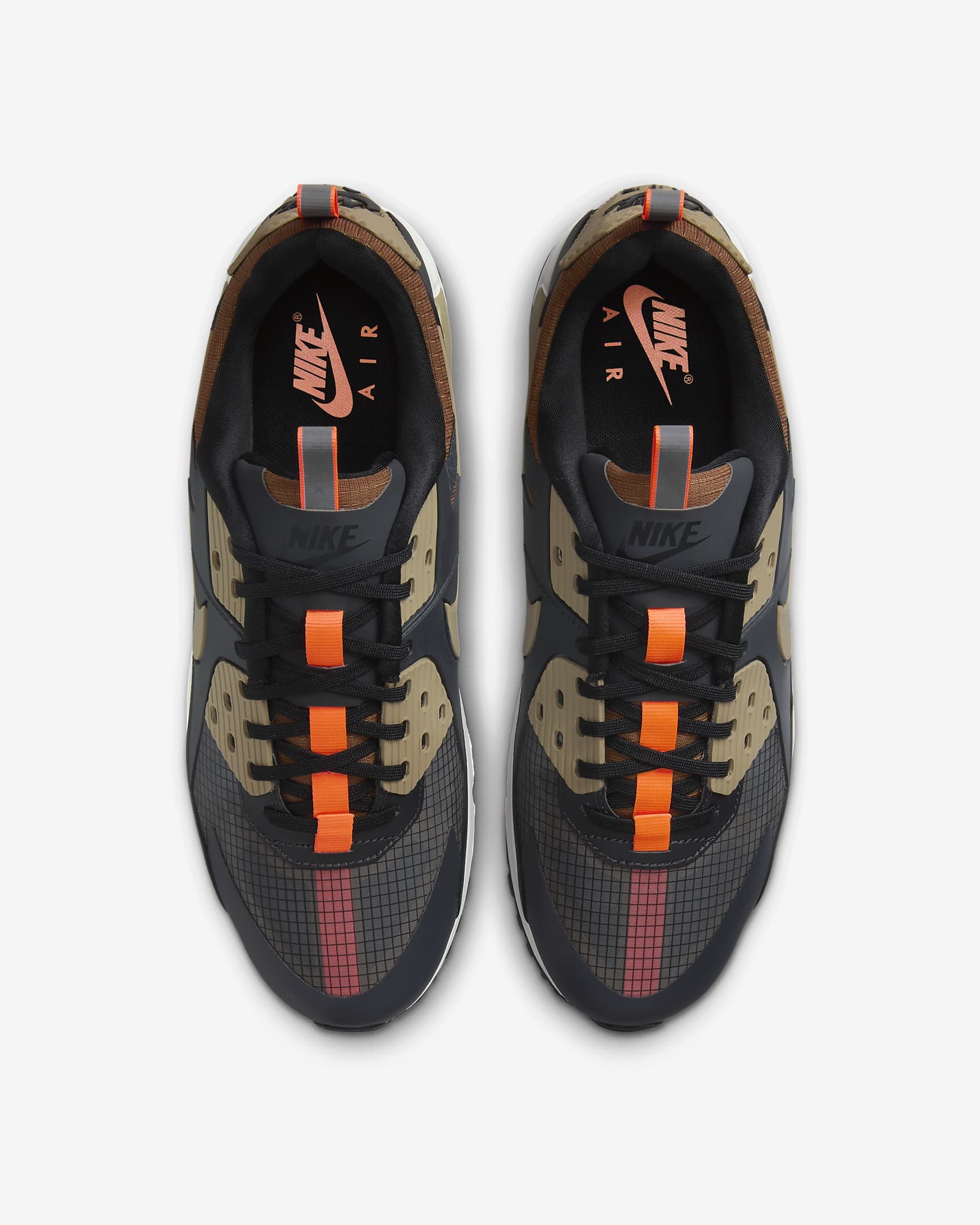 Nike Air Max 90 Drift Men's Shoes - Dark Smoke Grey/Black/Hyper Crimson/Khaki