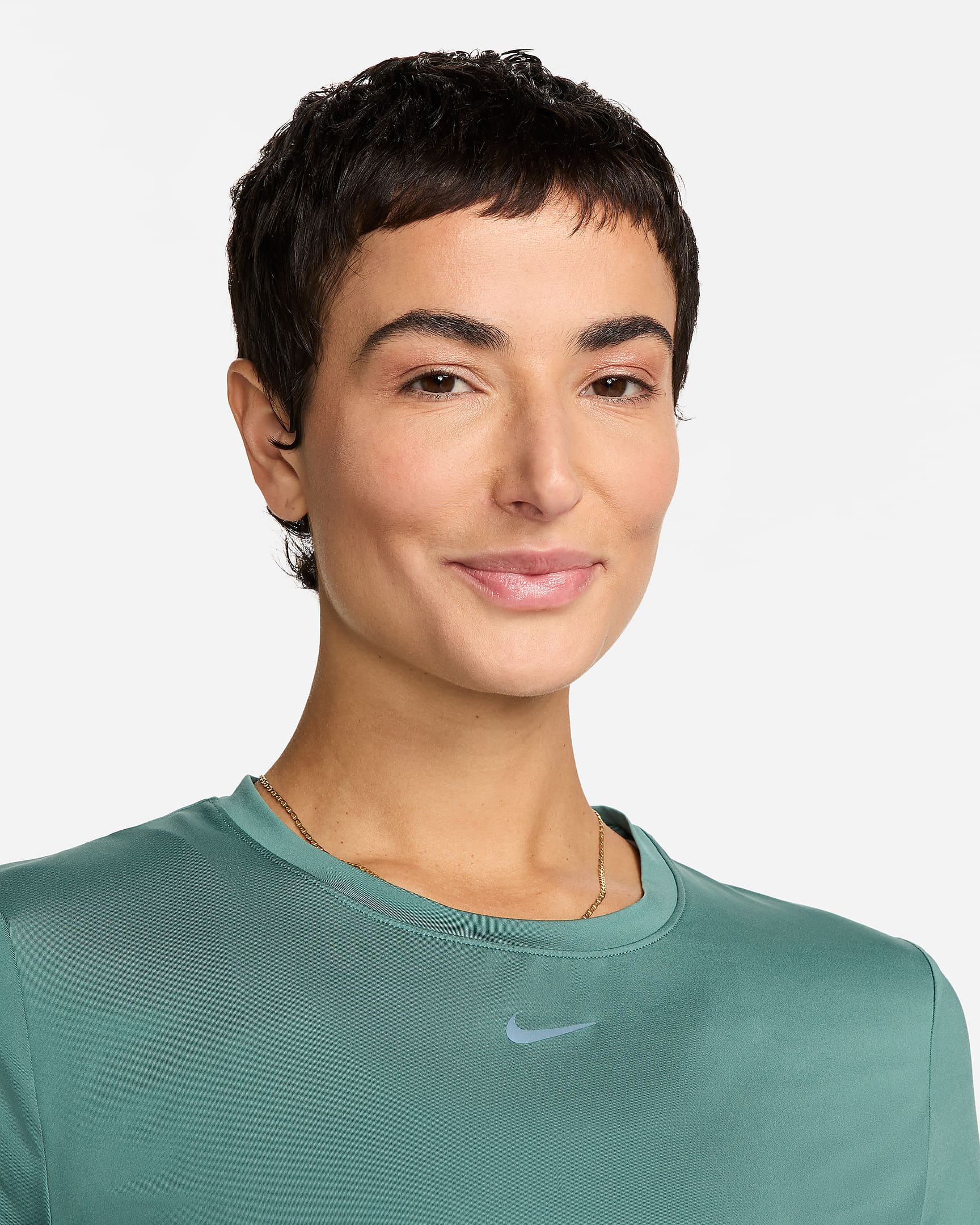 Playera de manga corta Dri-FIT para mujer Nike One Classic - De costa a costa/Negro