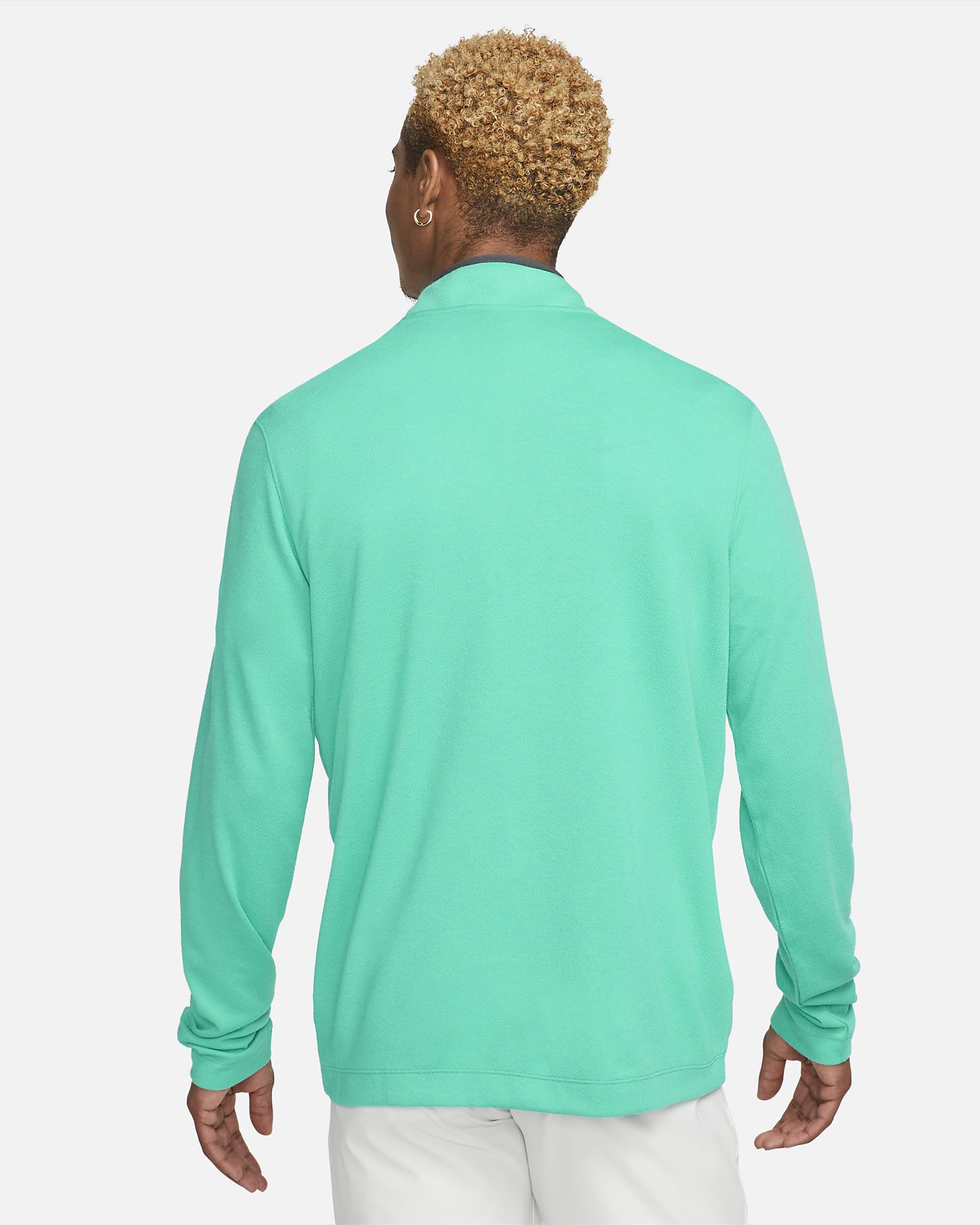 Nike Dri-FIT Victory Men's Half-Zip Golf Top - Clear Jade II/Dark Smoke Grey/White