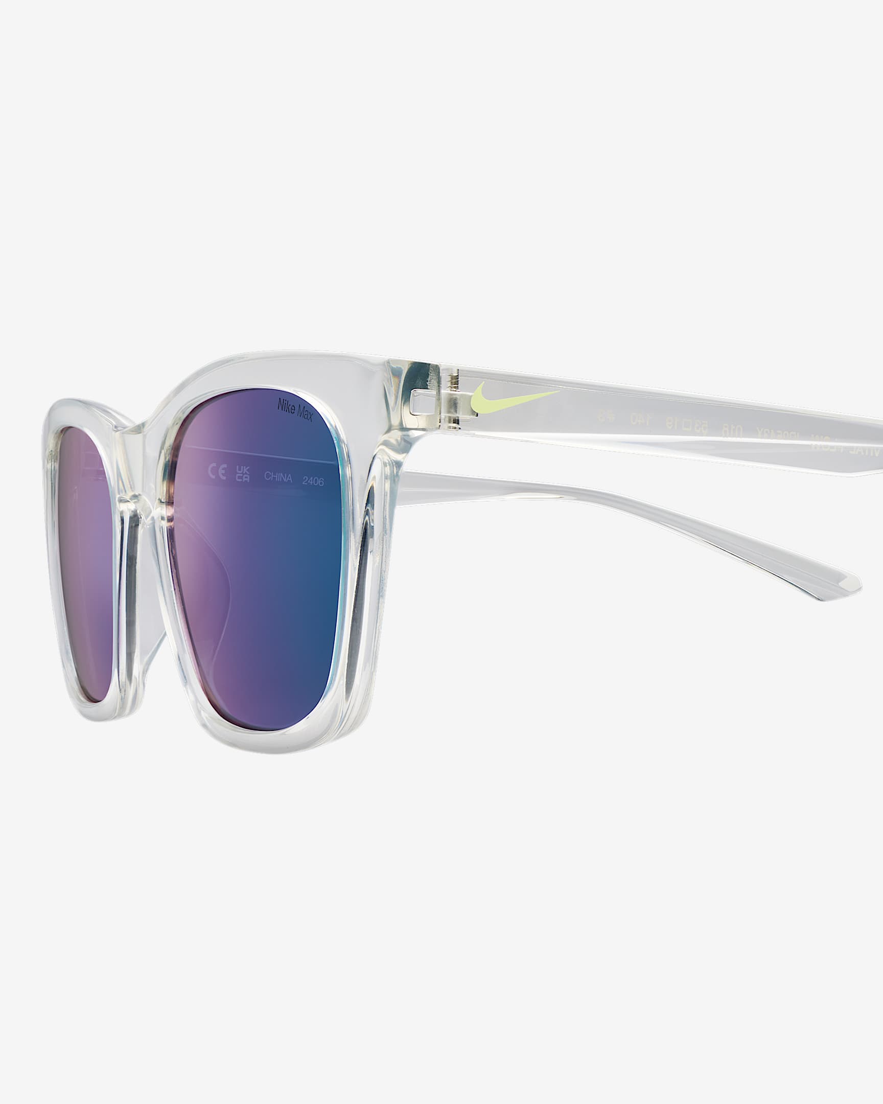 Nike Vital Flow Sunglasses - Light Silver/Green