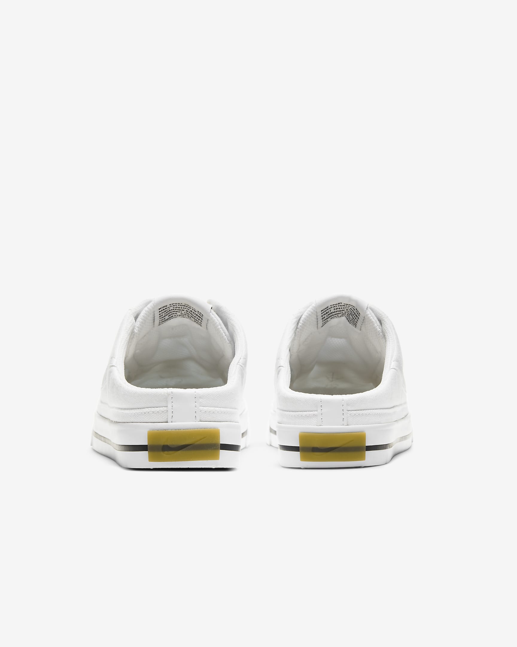 NikeCourt Legacy Women's Mules - White/Black/Gum Light Brown/White