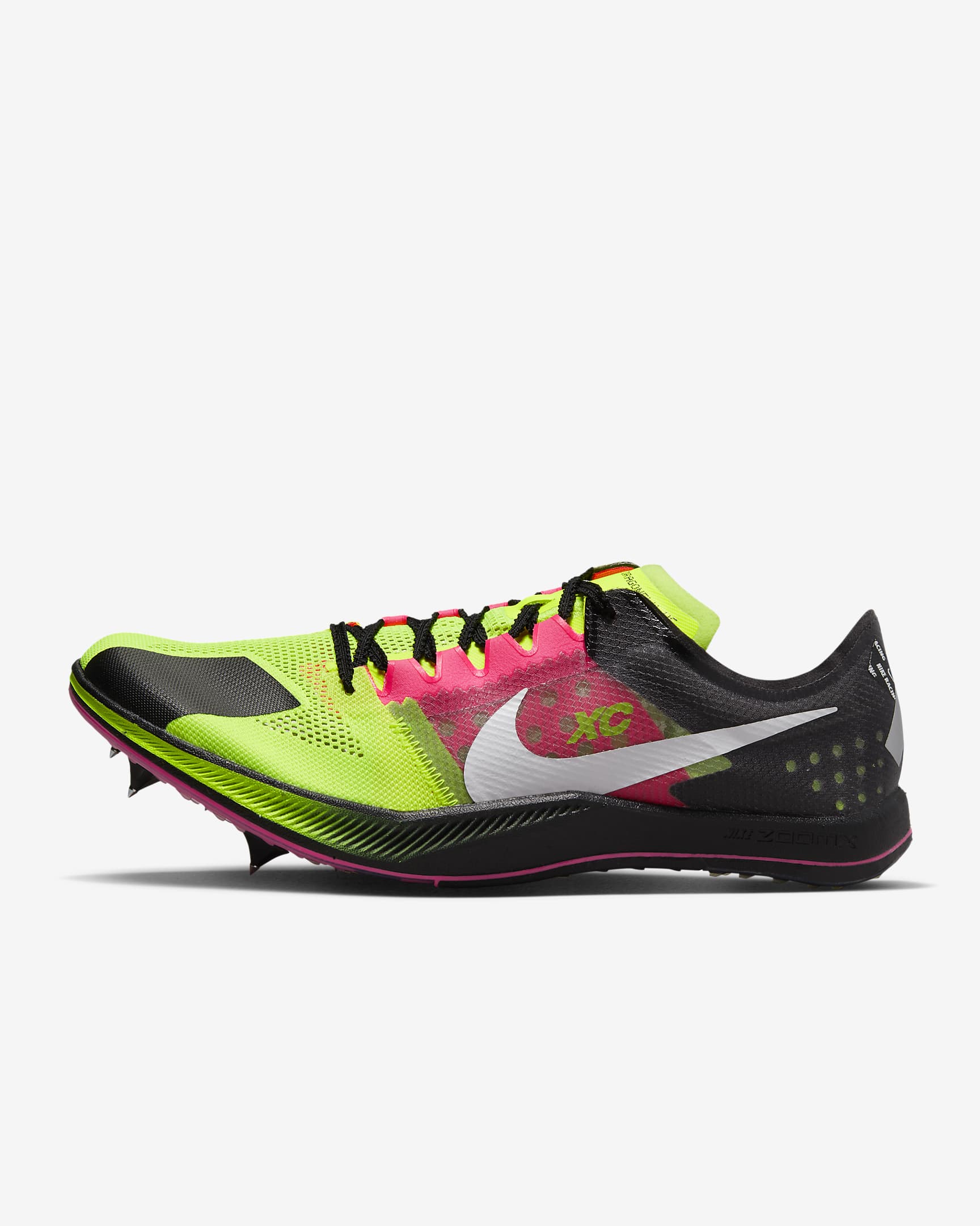 Nike ZoomX Dragonfly XC Cross-Country Spikes - Volt/Black/Hyper Pink/White