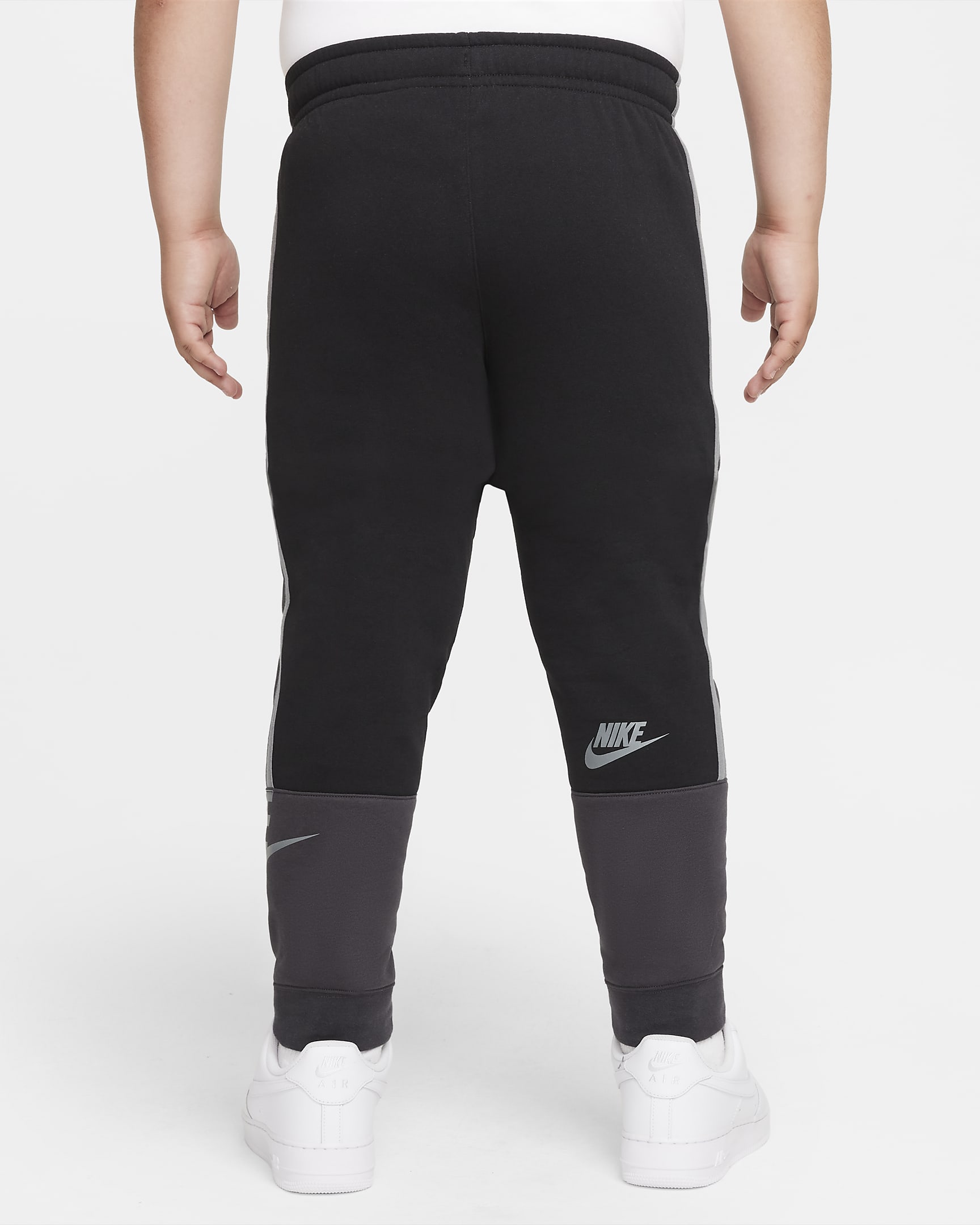 Nike Sportswear Amplify Big Kids' (Boys') Pants (Extended Size) - Black/Dark Smoke Grey/Smoke Grey/Smoke Grey