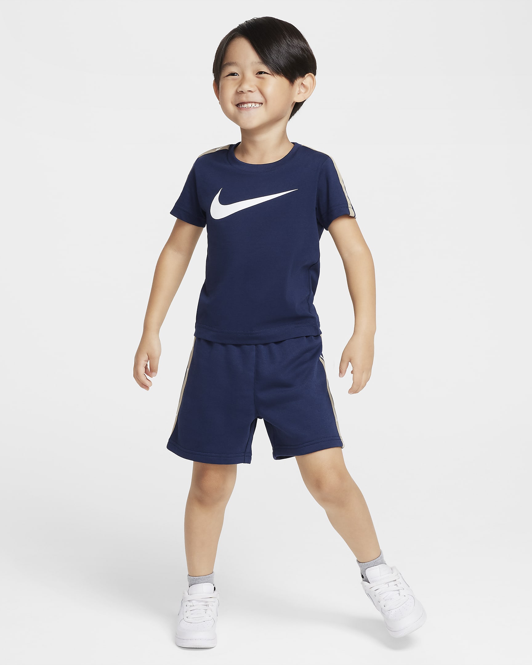 Nike Sportswear Club Toddler 2-Piece French Terry Shorts Set - Midnight Navy