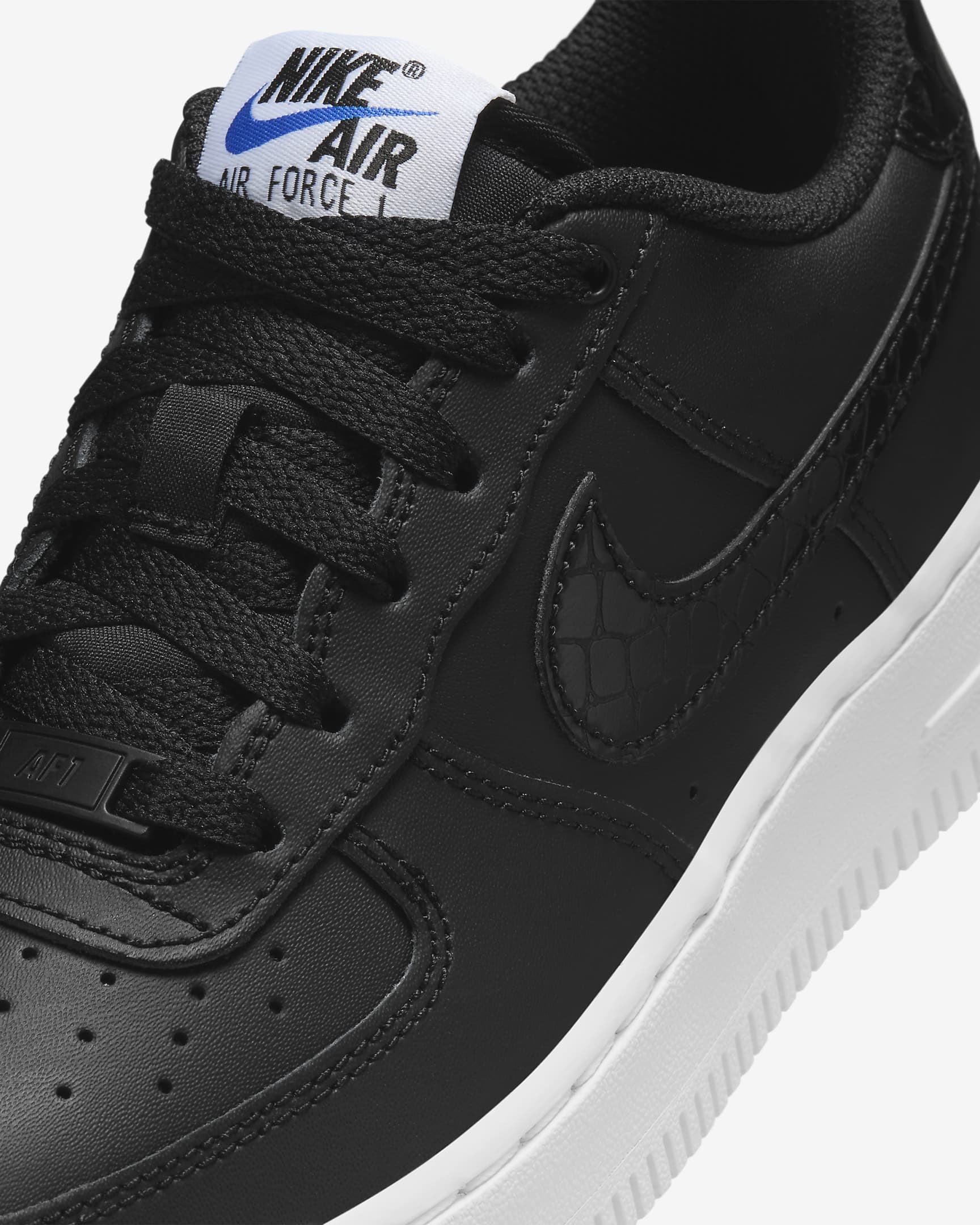 Nike Air Force 1 LV8 Big Kids' Shoes - Black/White/Black