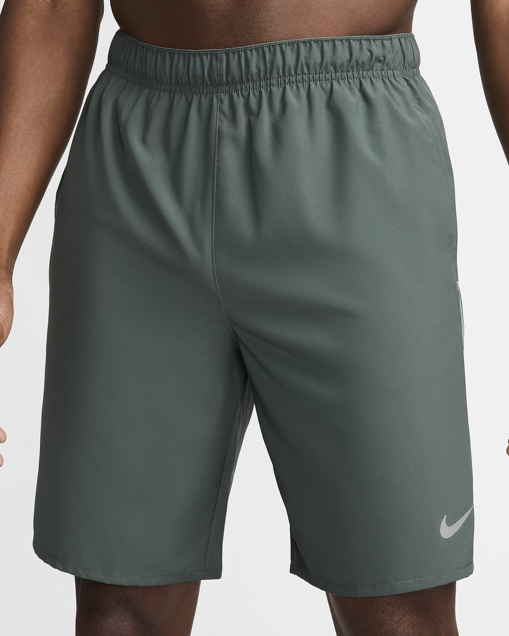 Nike Challenger Men's Dri-FIT 23cm (approx.) Unlined Versatile Shorts - Vintage Green/Bicoastal/Black