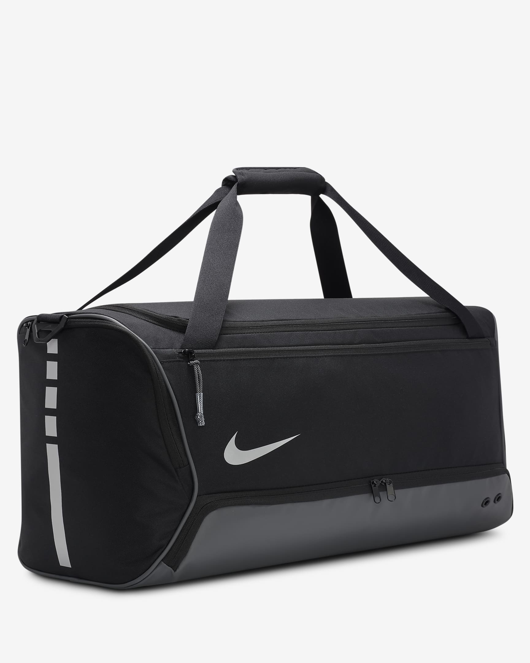 Nike Hoops Elite Duffel Bag (57L) - Black/Iron Grey/Metallic Silver