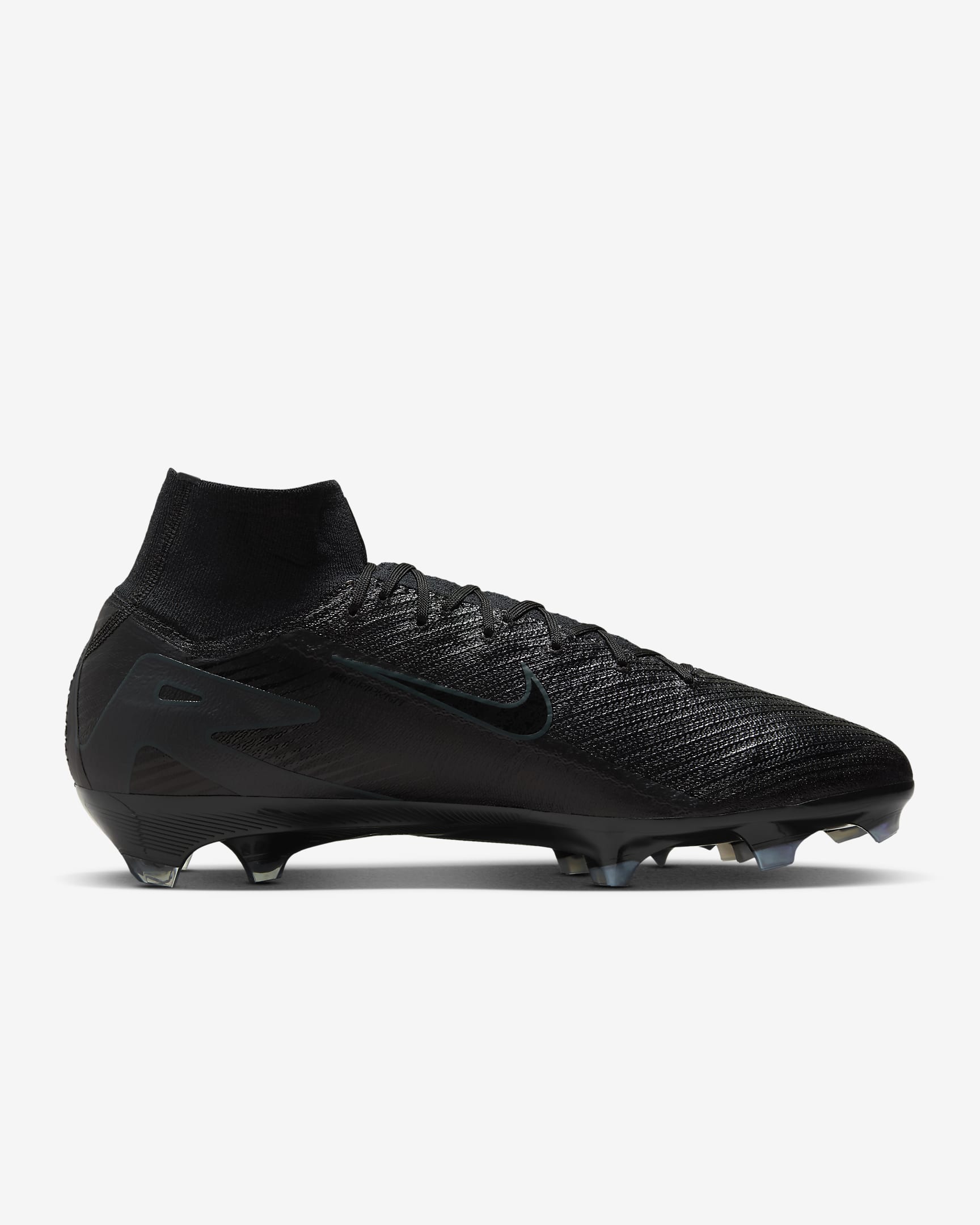 Nike Mercurial Superfly 10 Elite FG fotballsko med høy profil - Svart/Deep Jungle/Svart