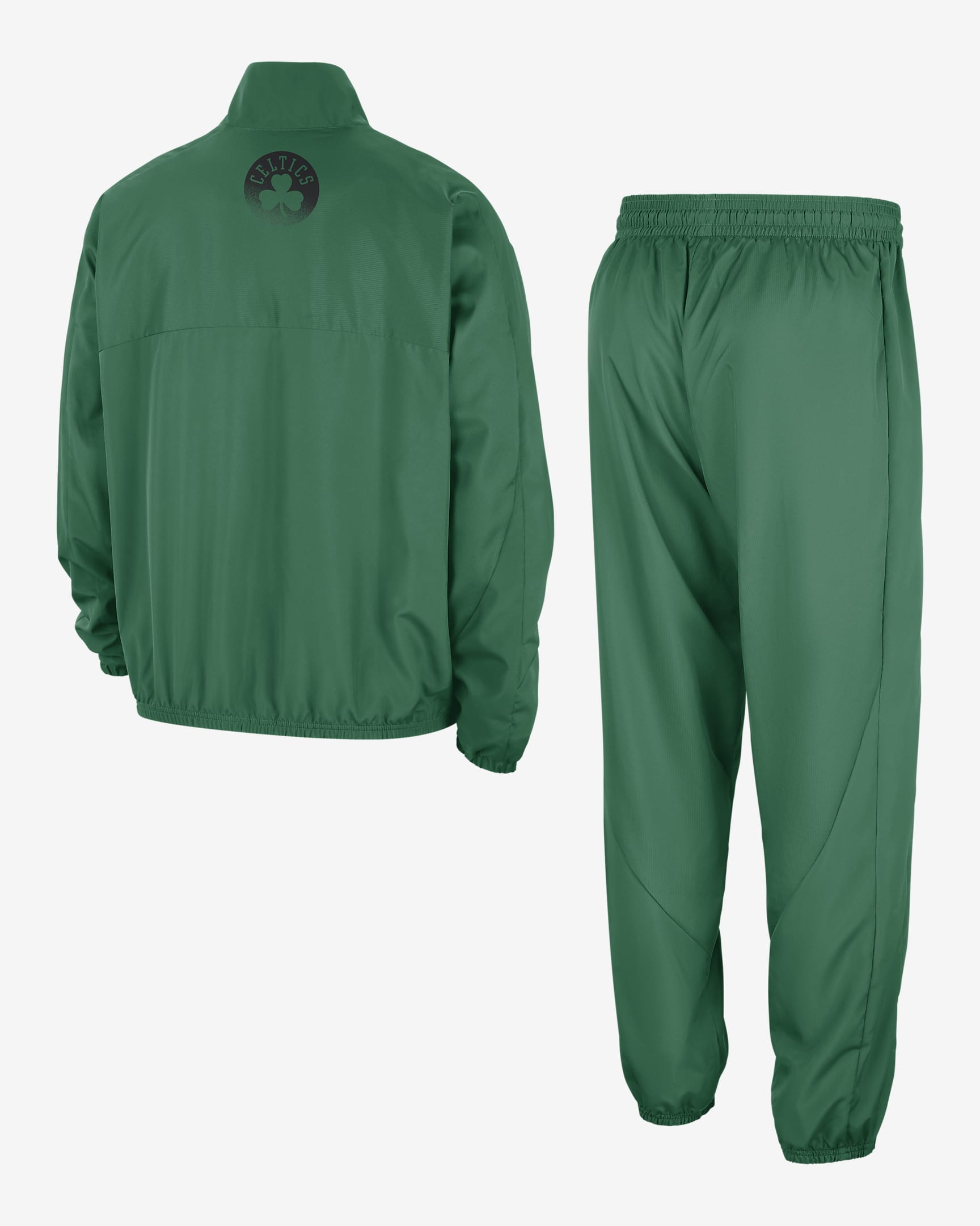 Boston Celtics Starting 5 Courtside Nike NBA-tracksuit med tryck för män - Clover/Clover/Clover