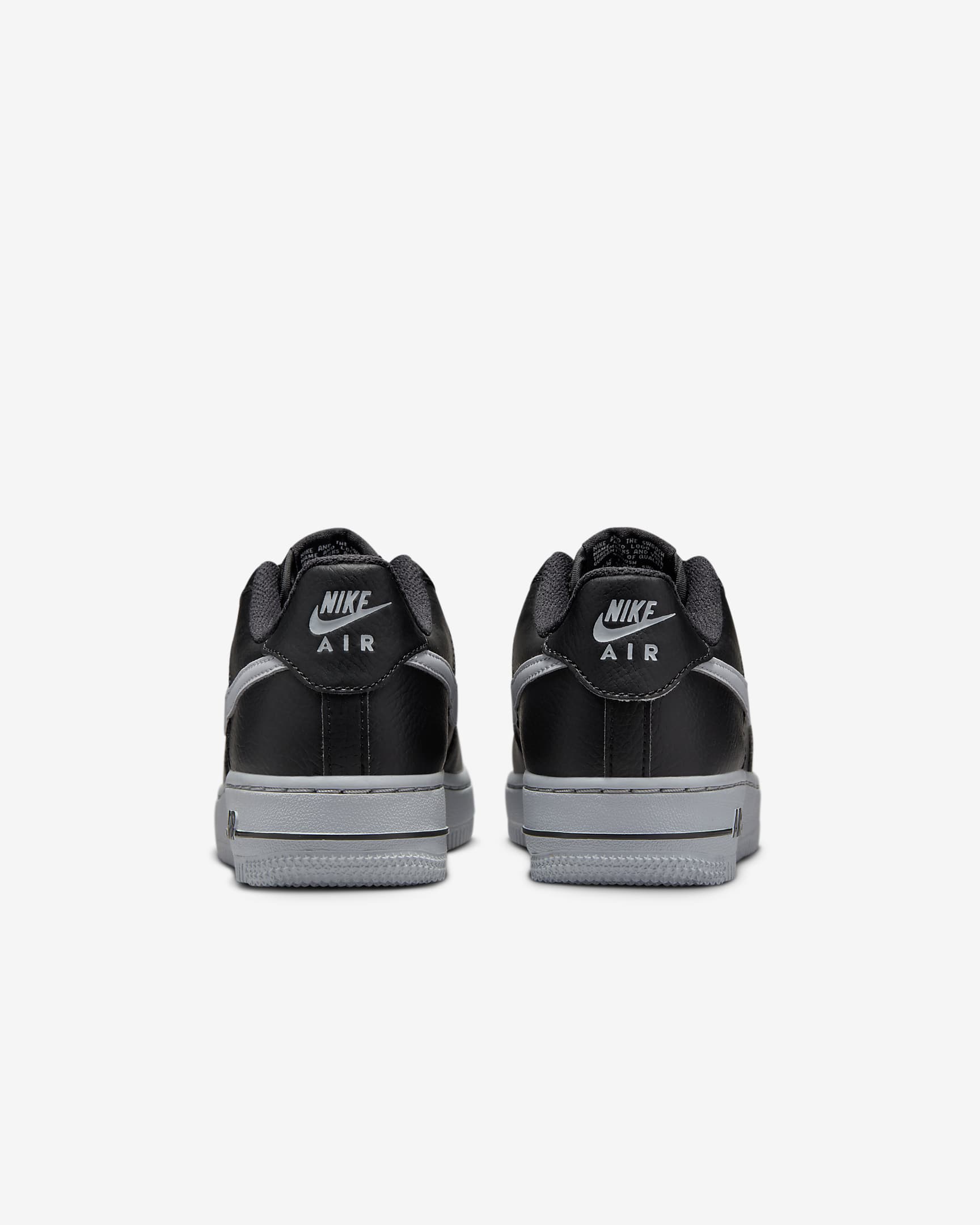 Nike Air Force 1 Older Kids' Shoes - Black/Wolf Grey