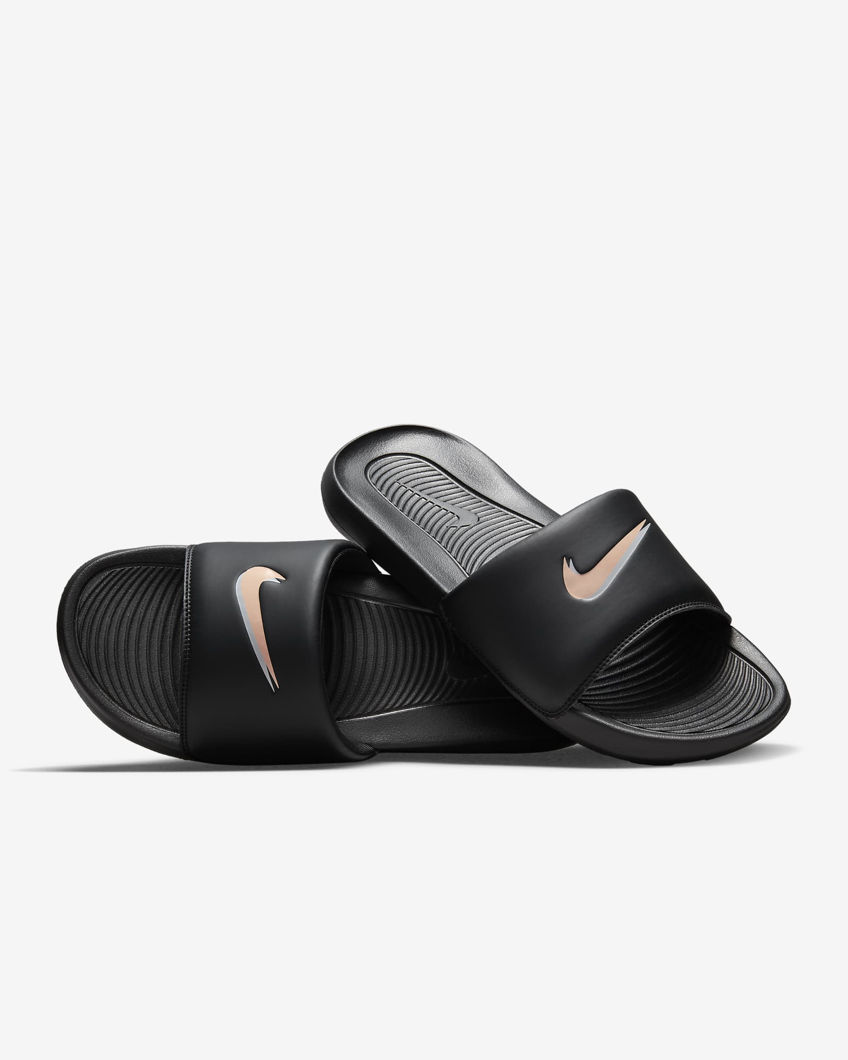 Nike Victori One Slippers voor heren - Zwart/Zwart/Sesame