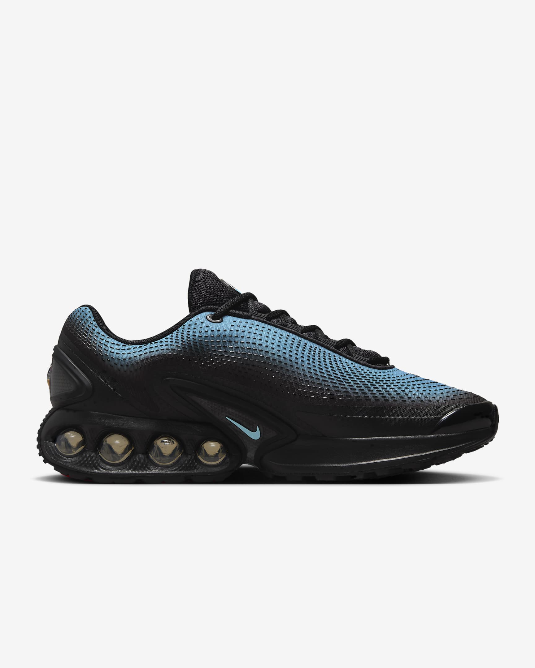 Tenis Nike Air Max Dn - Negro/Gris azulado/Rojo cometa/Azul báltico